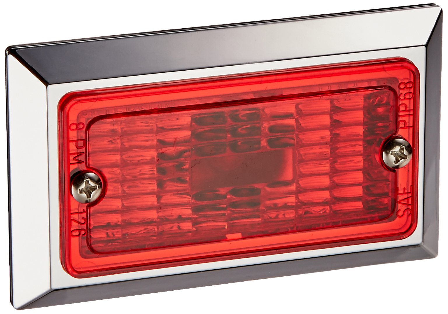 Peterson Manufacturing V126R Red Clearance Light - Heavy Duty Truck & Trailer Safety Light for Night Driving & Road Visibility