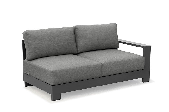 Luxury Couture Jardin Sky Outdoor Left Hand Sofa - Waterproof & UV Resistant Patio Furniture for Garden, Poolside & Backyard Relaxation
