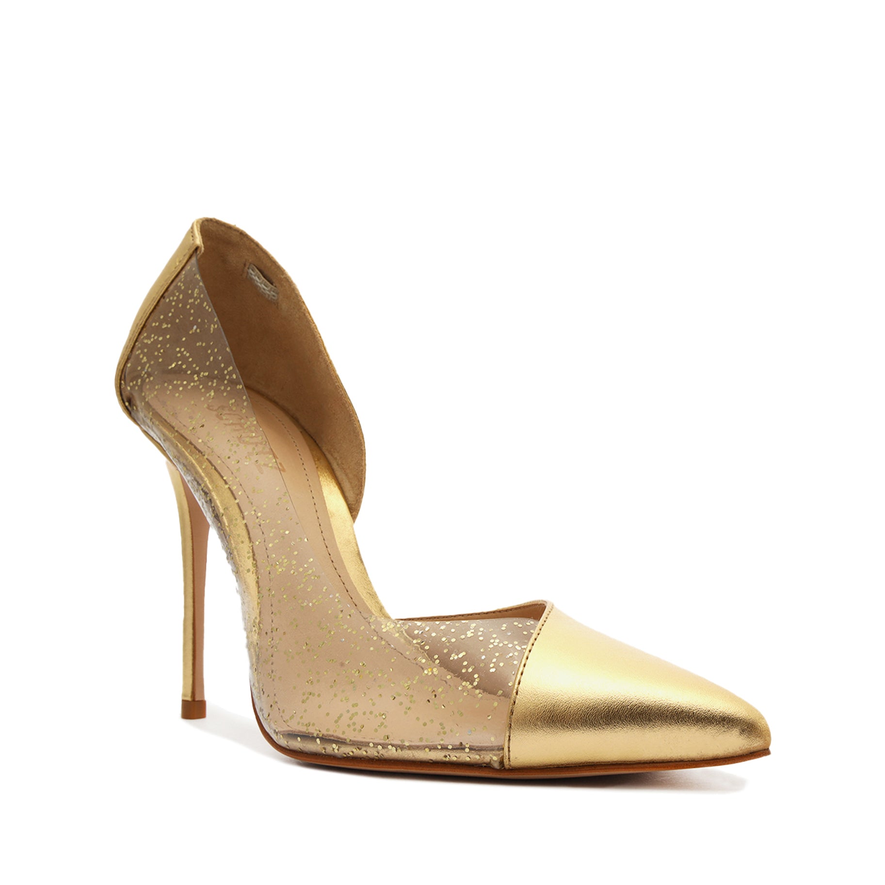 Cheslie Women's Metallic Nappa & Vinyl High Heel Pumps - Elegant Dress Shoes for Work, Party & Special Occasions