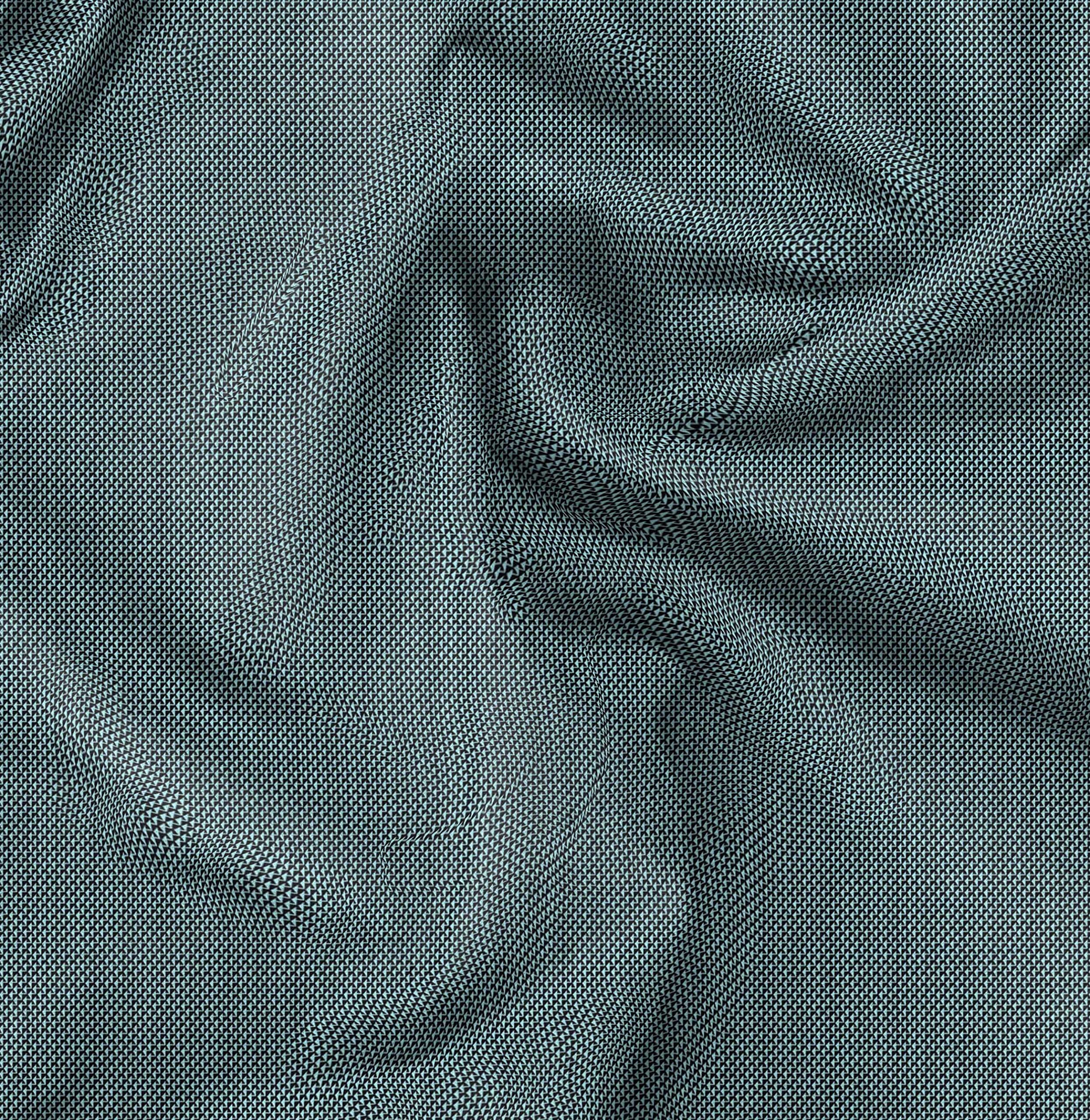 Soimoi Moss Georgette Brown Fabric by The Yard - 42 Inch Wide Geometric Print Fabric for Dresses, Curtains & DIY Crafts | Triangle Pattern Chic Fabric for Sewing Projects & Home Decor