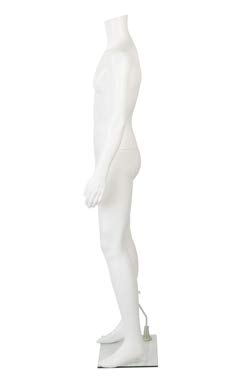 SSWBasics Male Headless White Plastic Mannequin - 5'7½