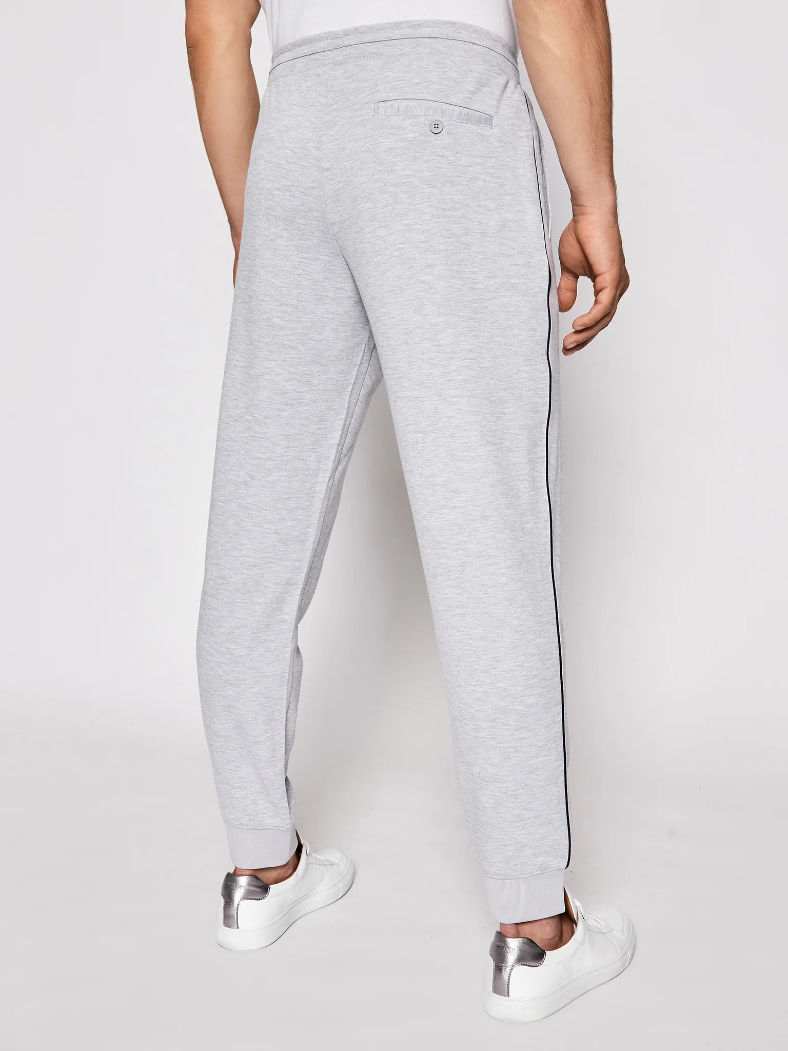Armani Exchange Grey Men's Dress Pants - Slim Fit Formal Trousers for Business, Office & Special Occasions