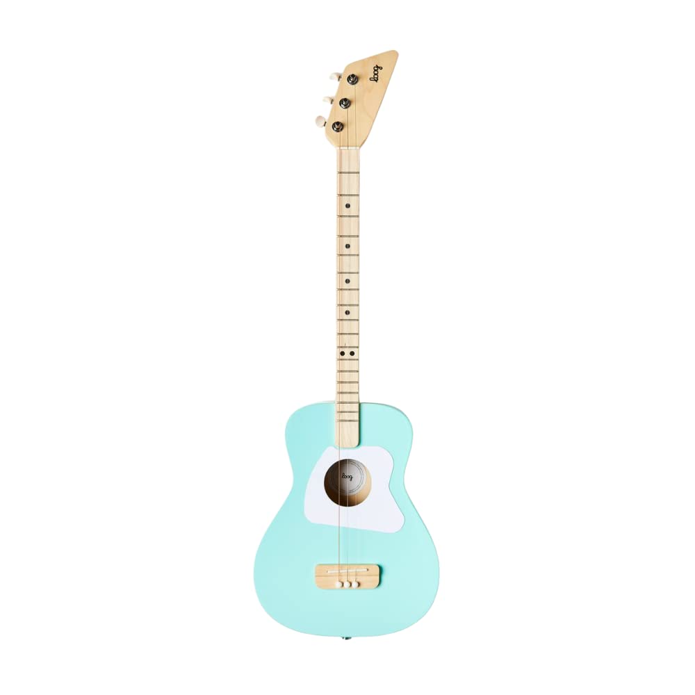 Loog Pro Acoustic Kids Guitar - 3-String Beginner Guitar for Children Ages 6+ with Learning App & Video Lessons | Perfect for Home Practice, Music Classes & Birthday Gifts