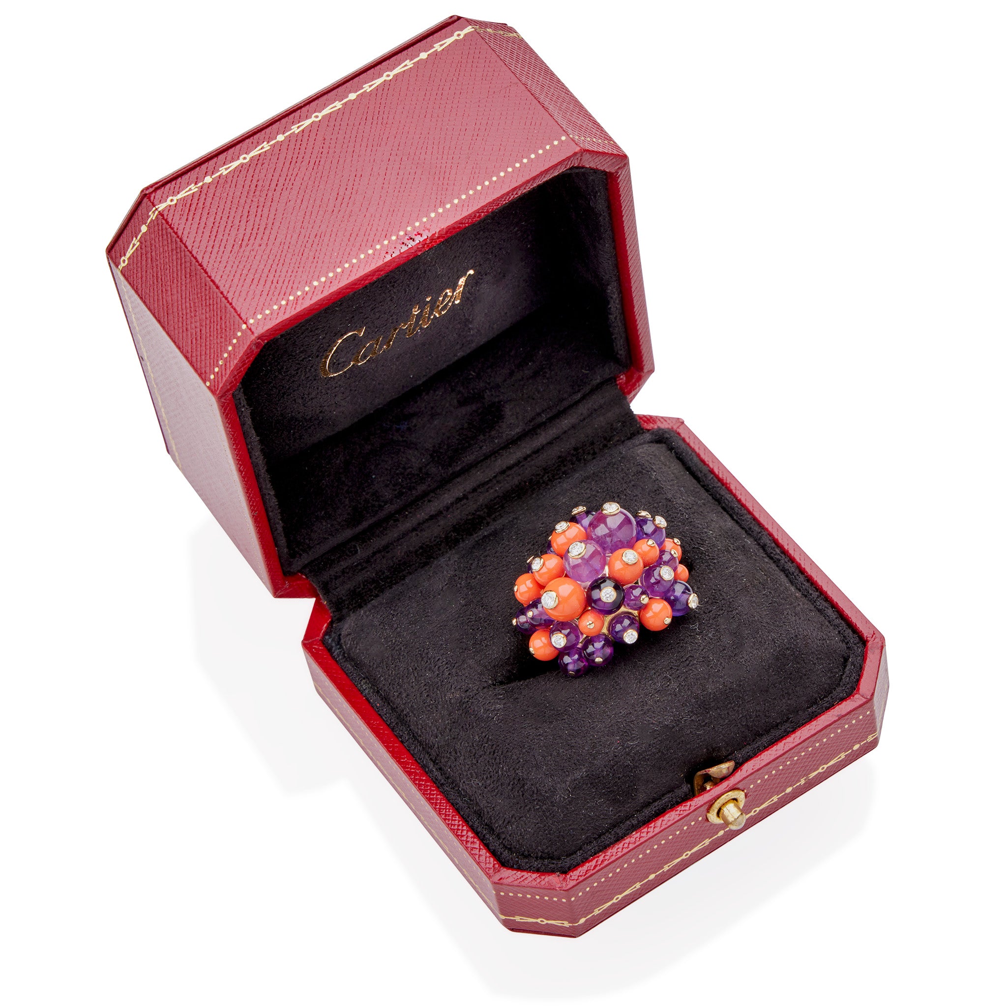 Cartier Paris Les Délices de Goa Boule Ring - 18K Gold Luxury Jewelry for Women, Elegant Statement Ring for Parties, Weddings & Special Occasions