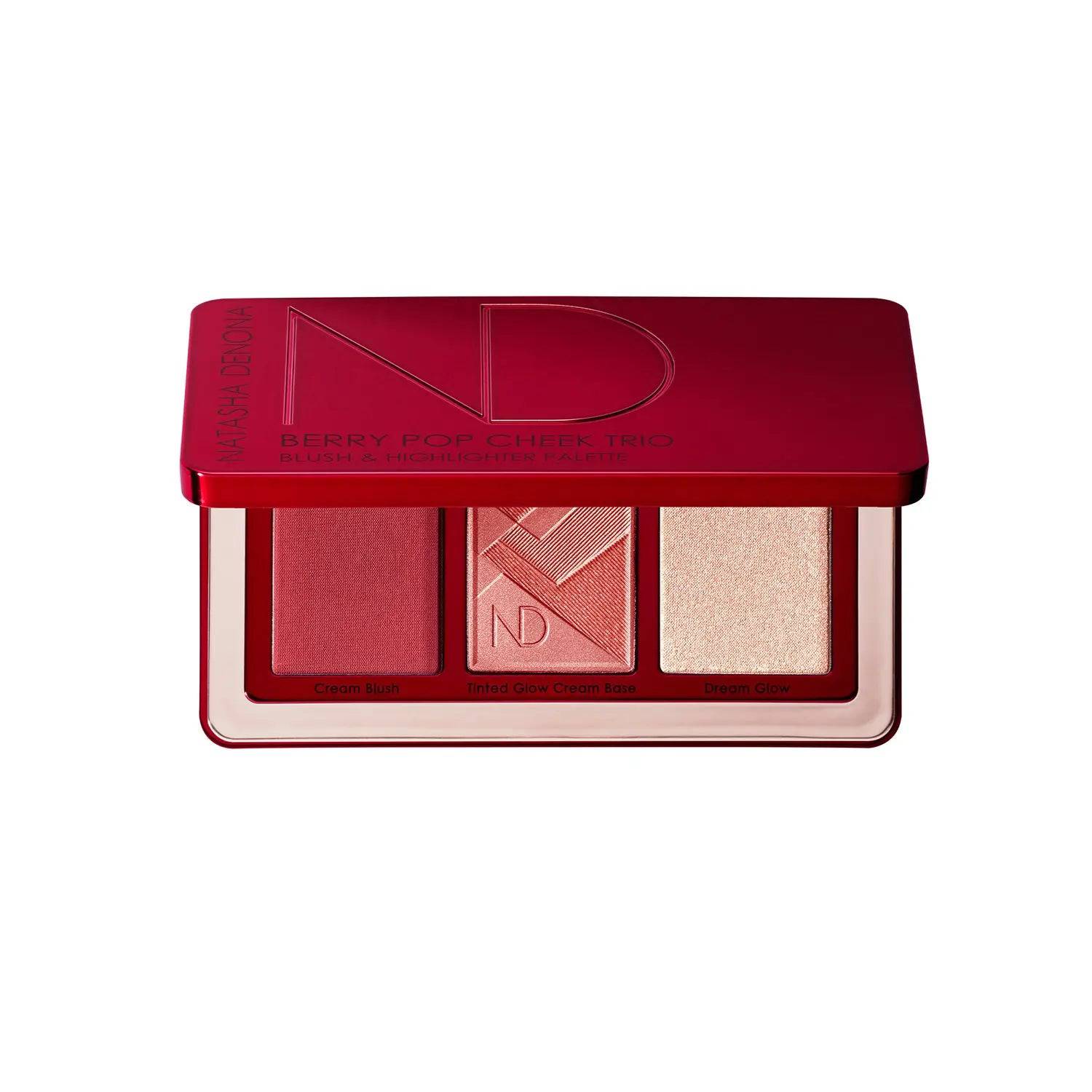 Berry Pop Cheek Trio - 3-in-1 Blush Palette for Natural Glow | Perfect for Everyday Makeup & Special Occasions