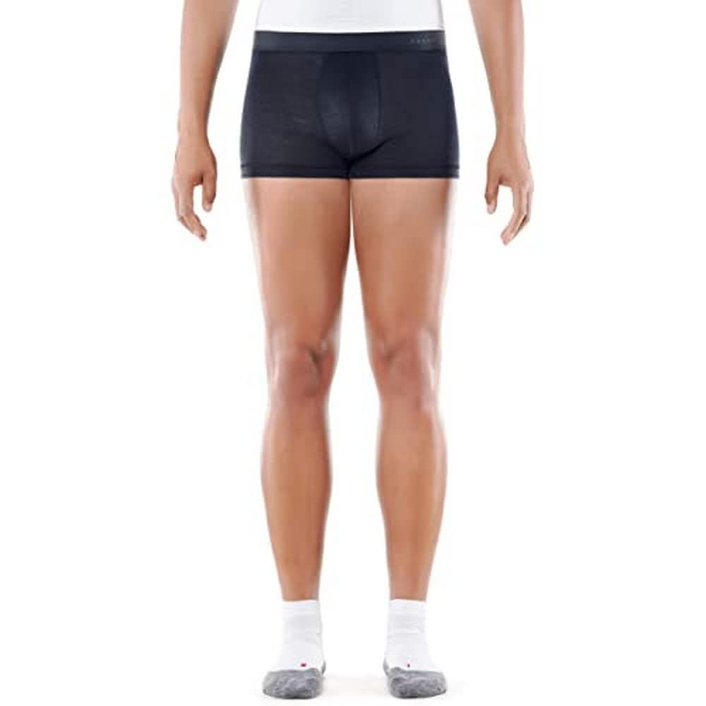 FALKE Men's Silk Wool Boxer Shorts - Space Blue | Premium Comfort Underwear for Everyday Wear & Travel | Soft Breathable Fabric for All-Day Comfort