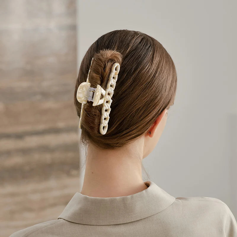 Extra Large Hazel Hair Claw Clip - Strong Hold Hair Claw for Thick Hair | Perfect for Ponytails, Buns & Updos | Hair Accessories for Women & Girls