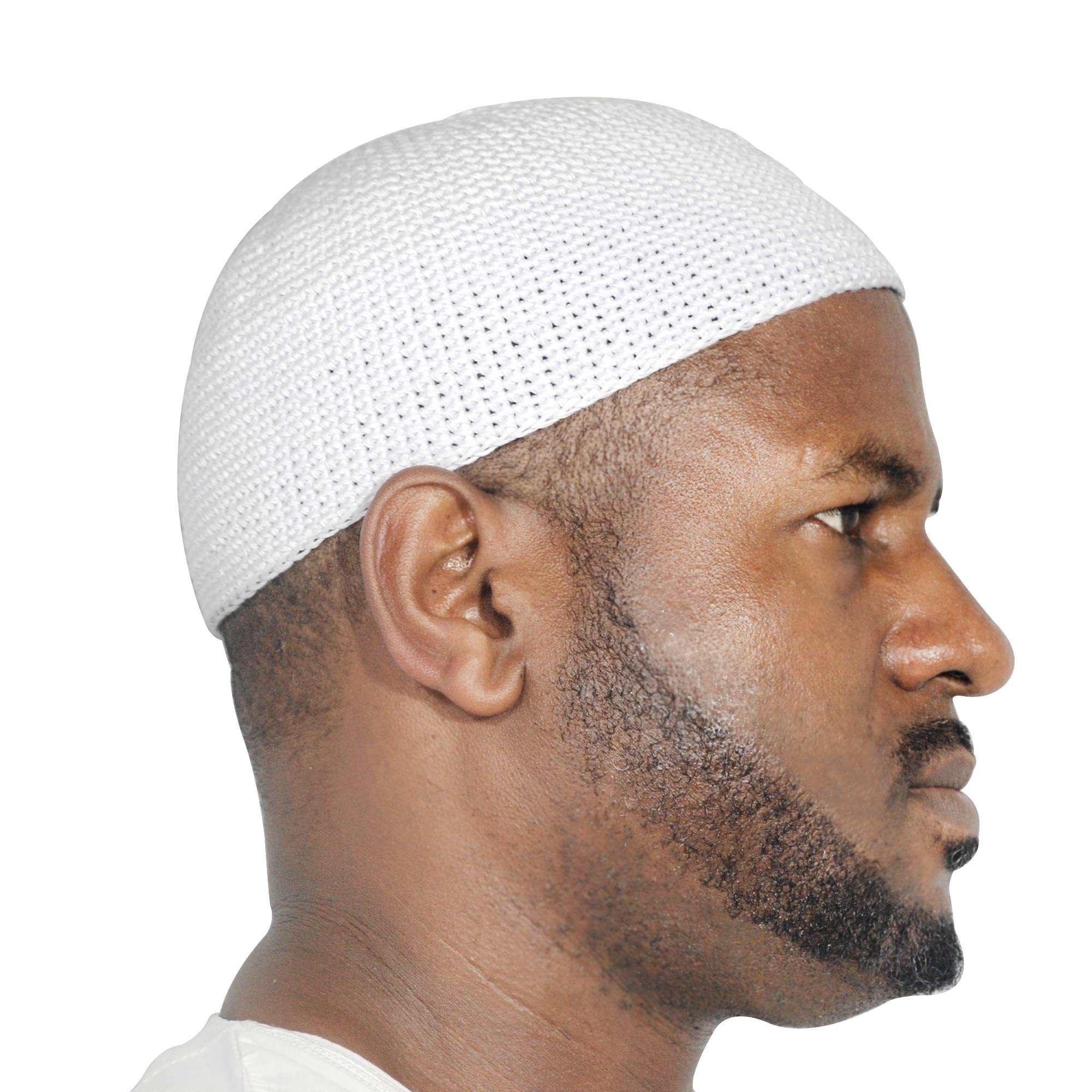 Handmade Crochet Cotton White Skull Cap - Soft & Comfortable Winter Beanie for Men & Women - Perfect for Cold Weather, Outdoor Activities & Gifts