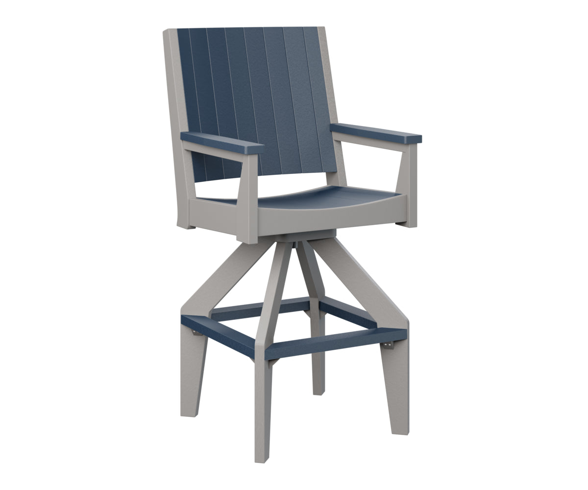 Navy Blue on Light Gray