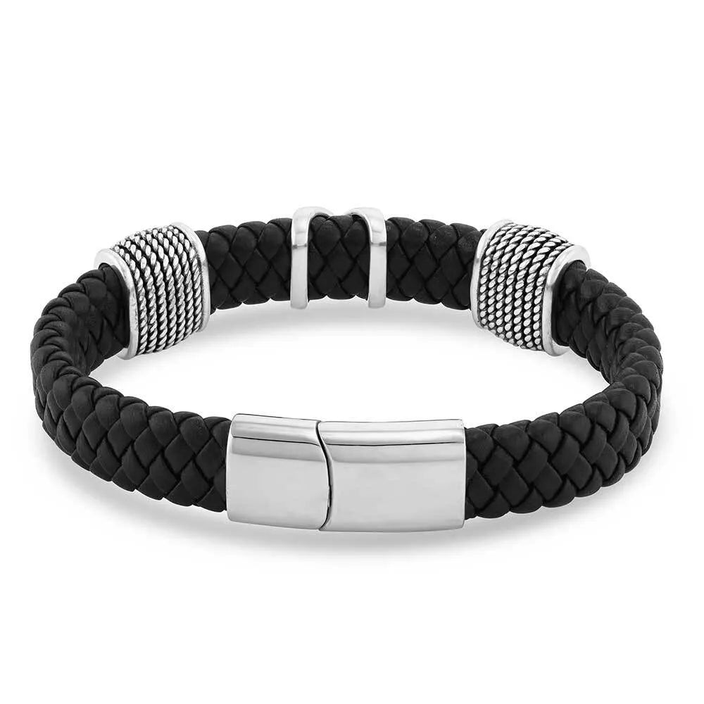 Strength Multiplied Leather Bracelet for Men - Durable & Stylish Handmade Bracelet for Fitness, Gym, and Everyday Wear
