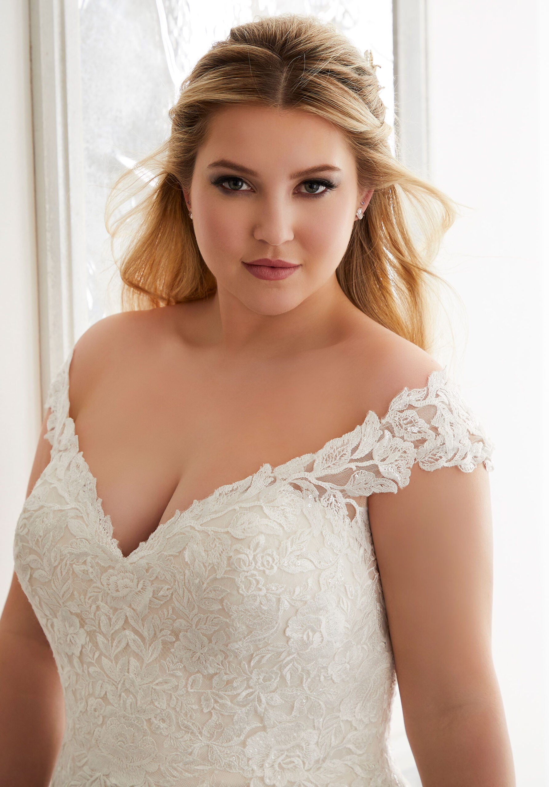 Morilee Audrina 3305 Wedding Gown - Elegant Lace Bridal Dress for Bride, Perfect for Church Ceremony & Formal Reception