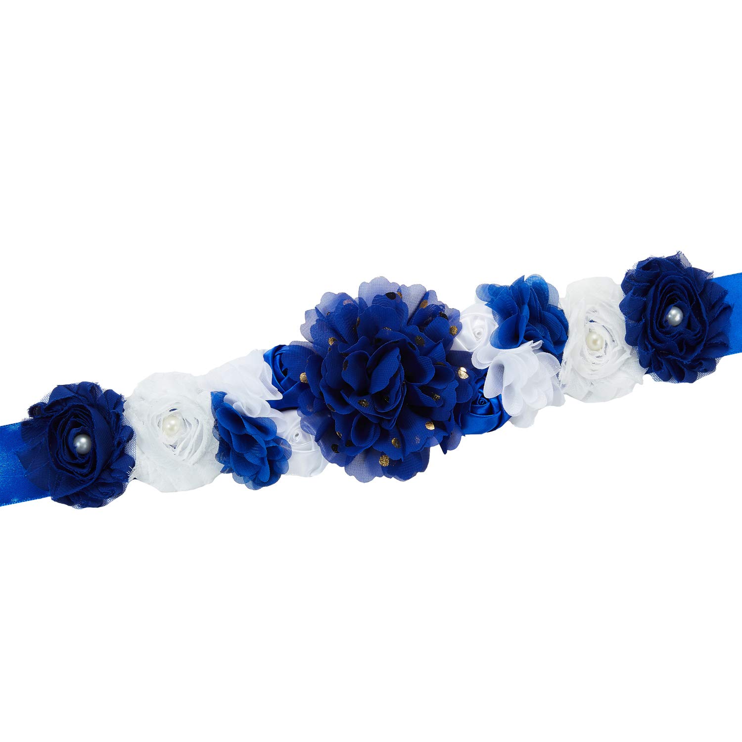 Floral Maternity Sash Belt for Baby Shower, Bridal Wedding & Birthday Party Dress Decorations - Perfect for Pregnancy Announcements, Gender Reveals & Special Occasions