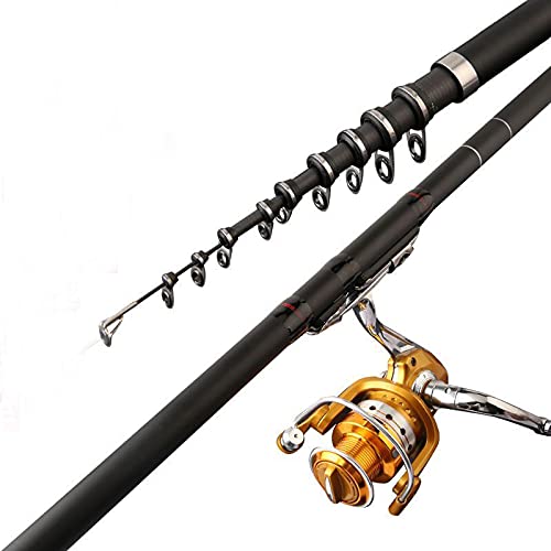 Premium Carbon Fiber Telescopic Fishing Rod - 6.3m Ultralight Portable Travel Spinning Rod for Rock, Boat & Sea Fishing | Carp Feeder & Saltwater Use | Perfect for Travel, Camping & Outdoor Adventures