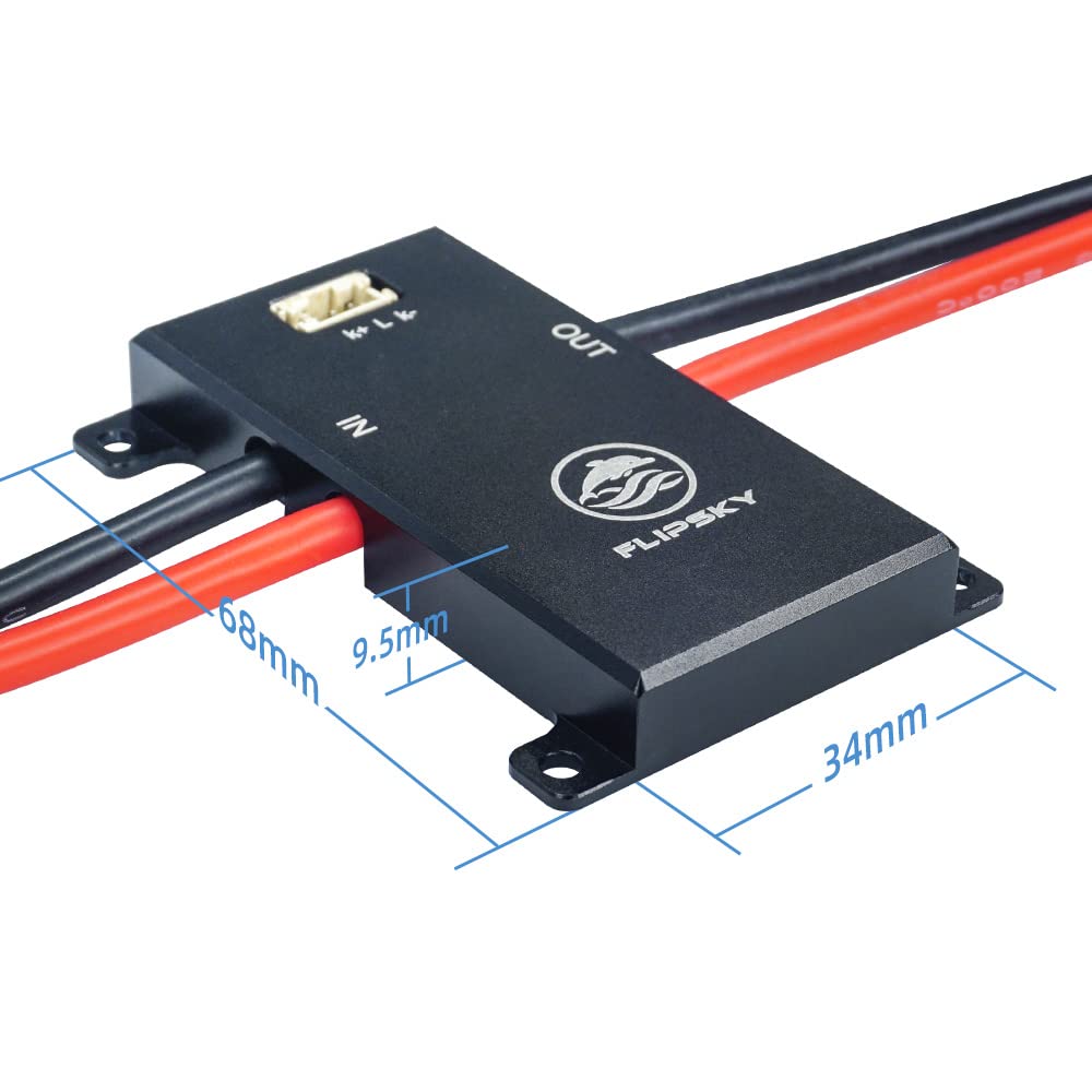 Flipsky 200A Anti Spark Switch Aluminum PCB/CASE V1.0 for Electric Skateboard, Ebike, Scooter & Robots - Perfect for DIY EV Projects, Power Control & High-Current Applications
