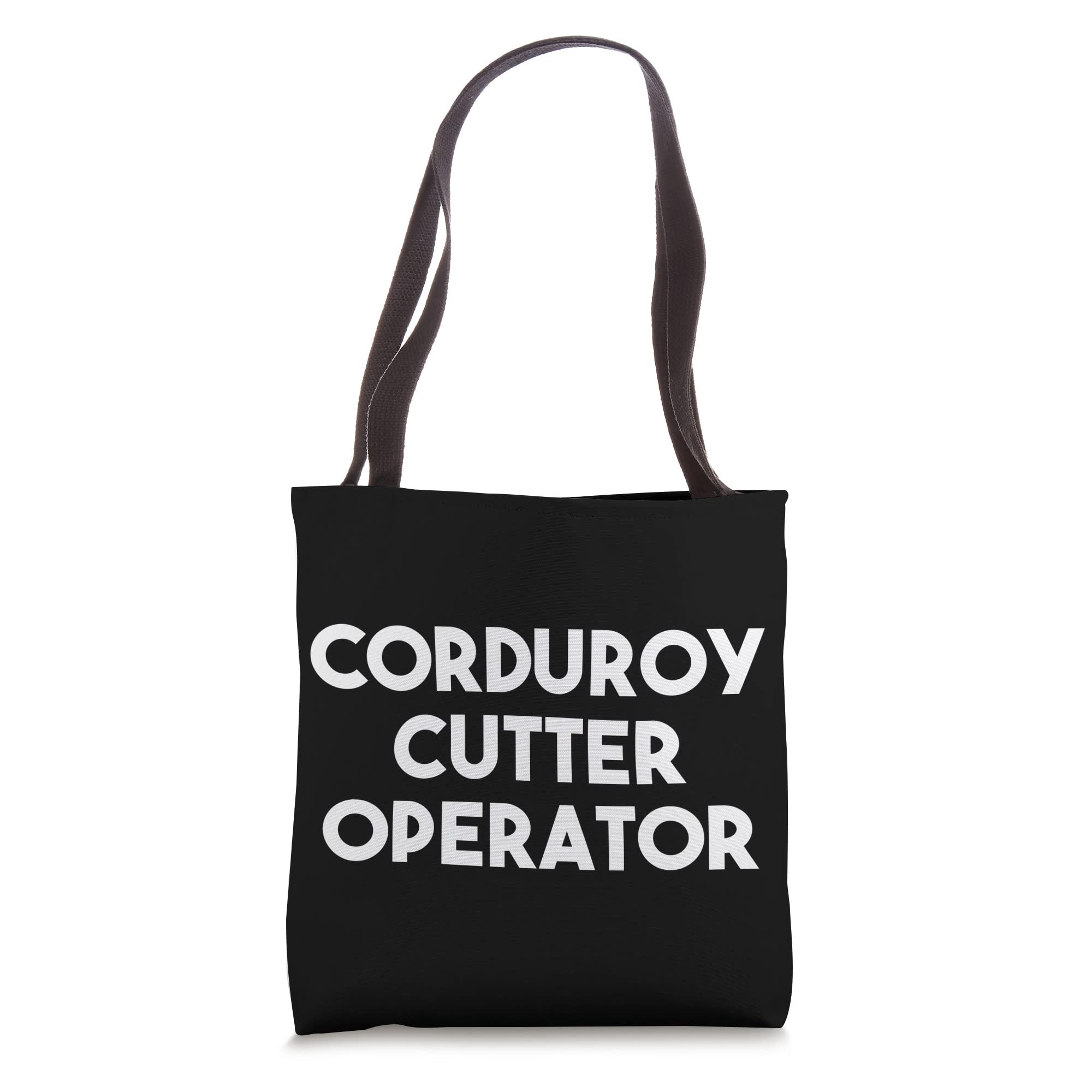 Corduroy Cutter Operator Tote Bag - Durable Work Tote for Tools & Supplies | Perfect for Construction Sites, Workshops & DIY Projects