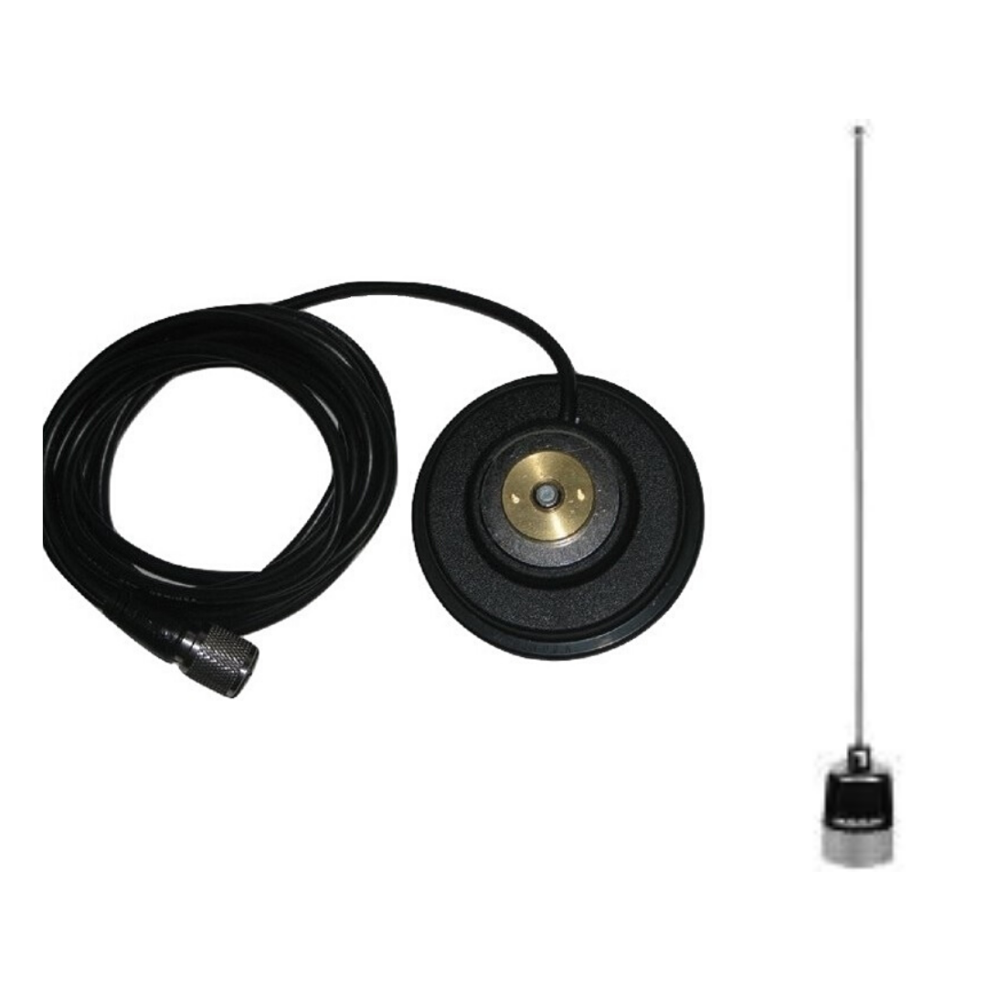 Best GMRS Magnet Mount Antenna Kit - Strong Magnetic Base, High Gain, Weather Resistant for Off-Road Vehicles, Trucks & Emergency Communication