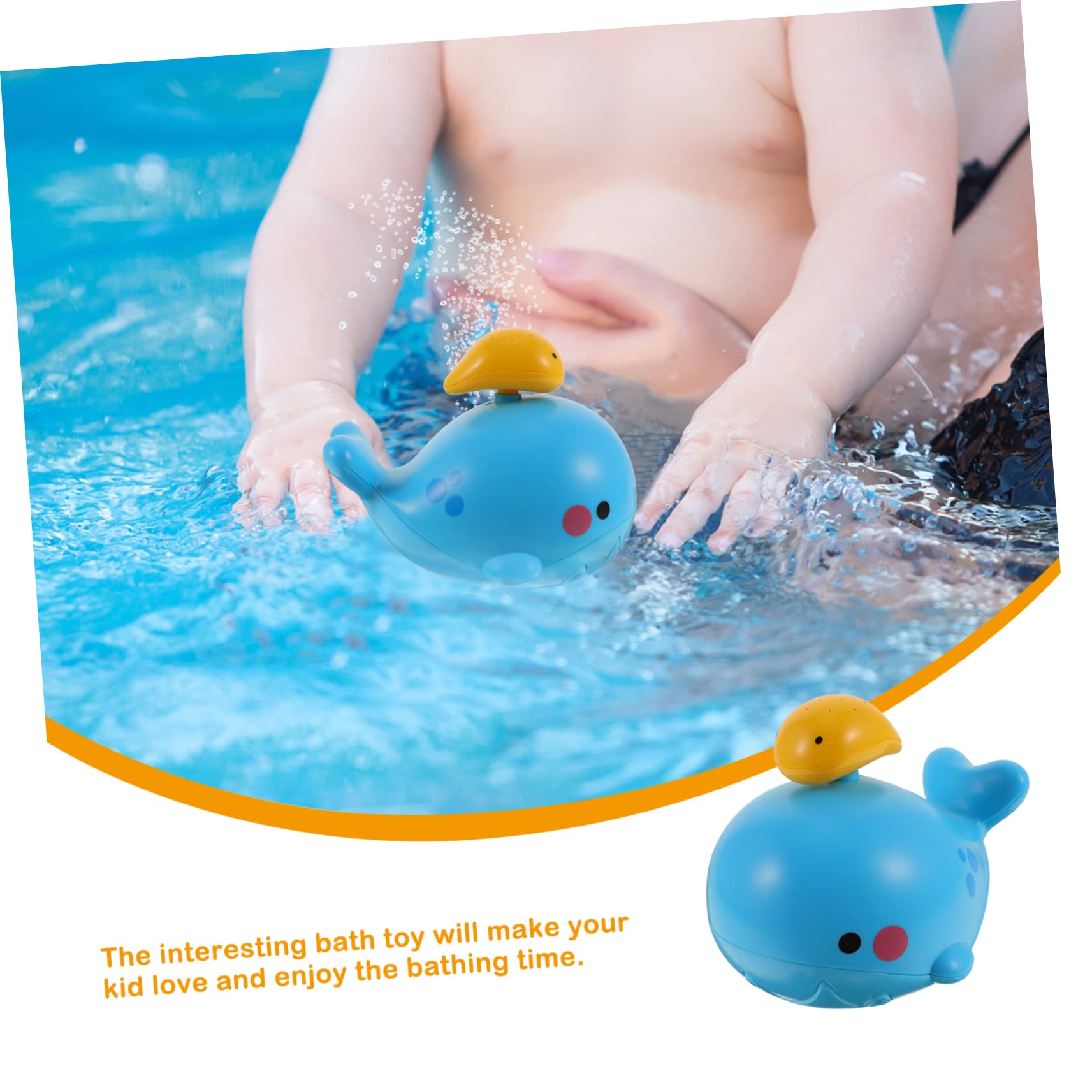 NESTINGHO Electric Whale Shower Head Toy Set - Waterproof Bath Toys for Kids with LED Lights - Fun Tub & Shower Playtime for Toddlers & Babies
