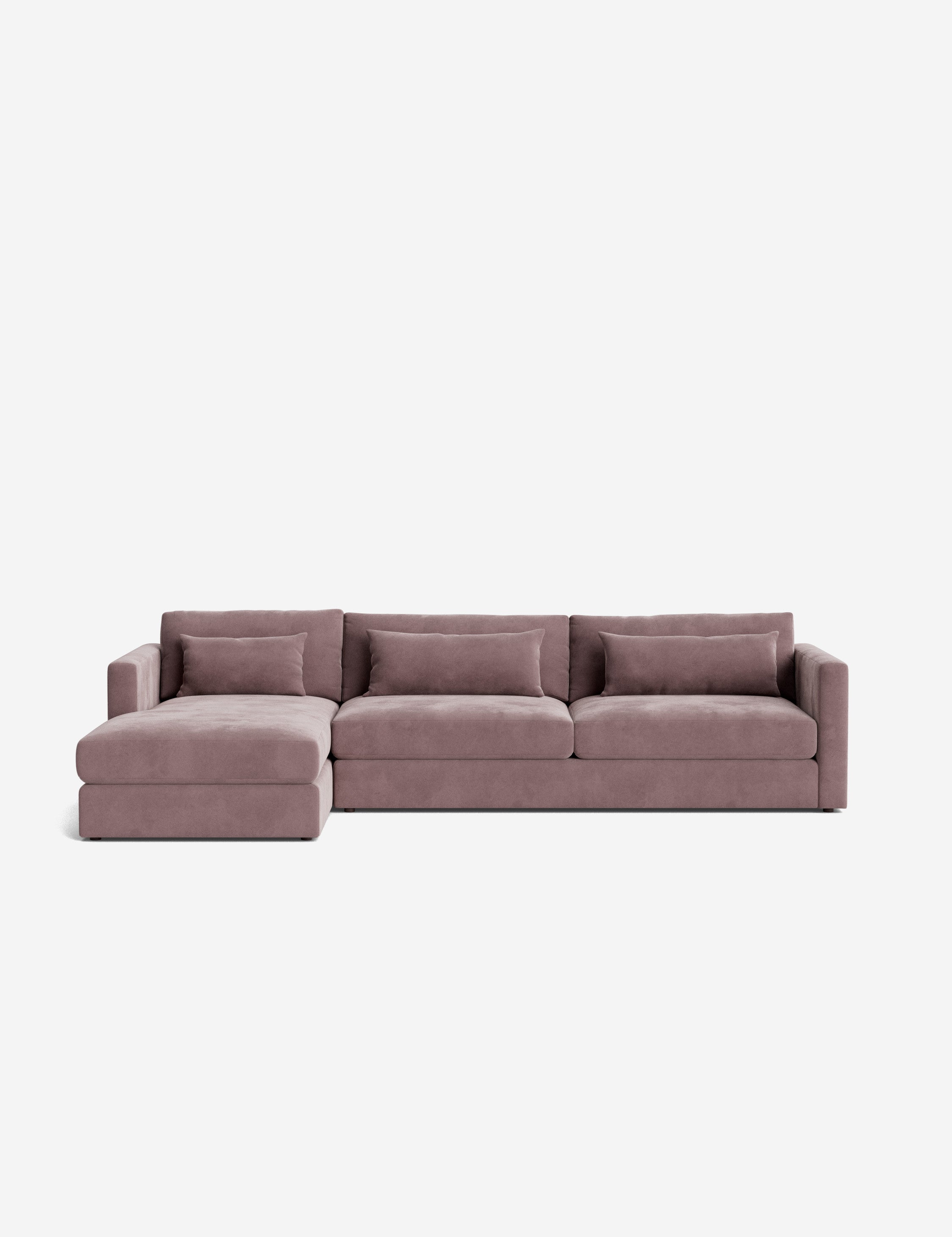Durham Chaise Sectional Sofa - Modern L-Shaped Couch with Chaise Lounge, Upholstered Fabric, Comfortable Living Room Furniture for Small Spaces | Perfect for Apartments, Condos & Family Gatherings