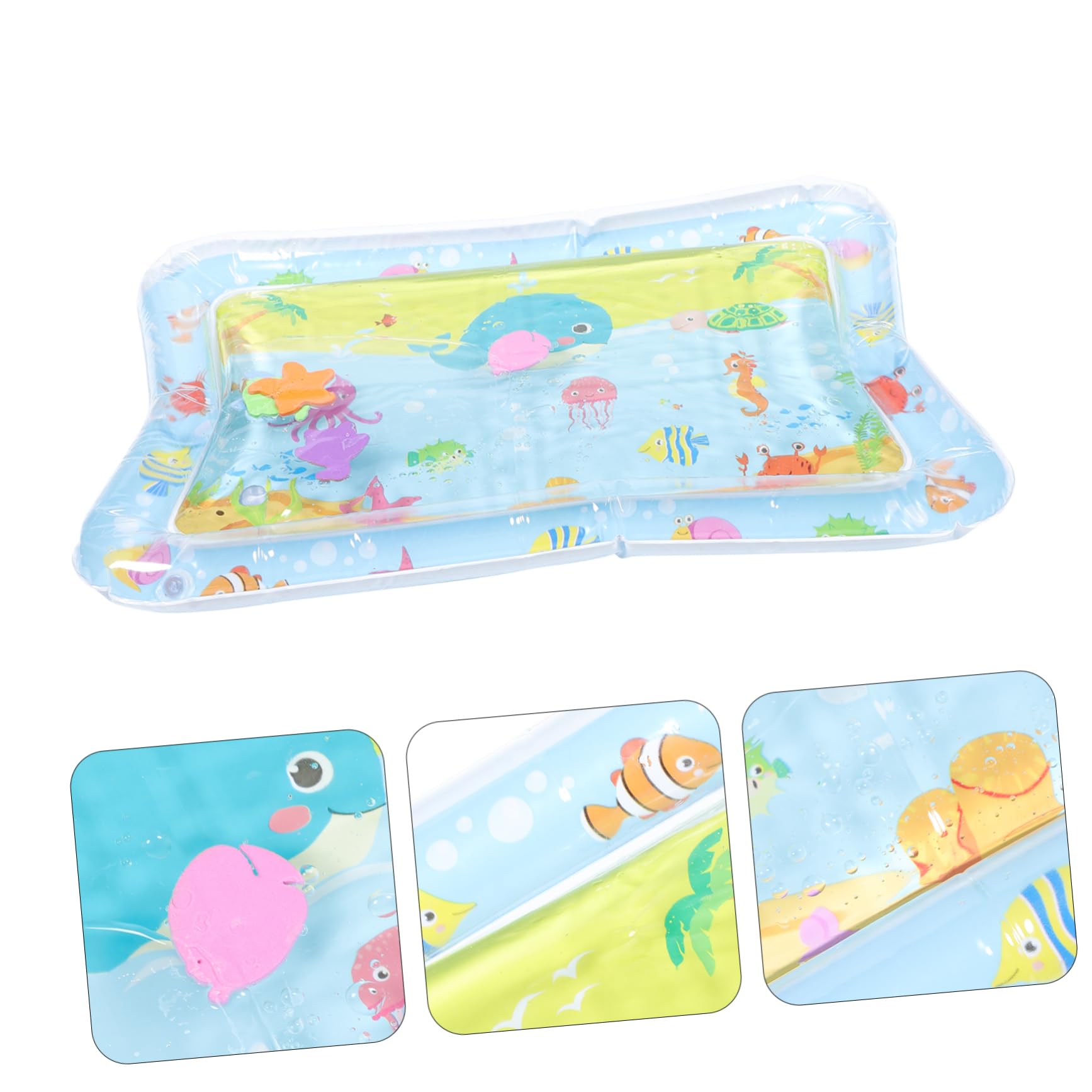 ORFOFE Inflatable Baby Water Play Mat - Sensory Tummy Time Activity Mat for Infants & Toddlers - Non-Toxic PVC, Portable & Easy to Clean - Perfect for Indoor/Outdoor Play, Developmental Learning & Sensory Exploration
