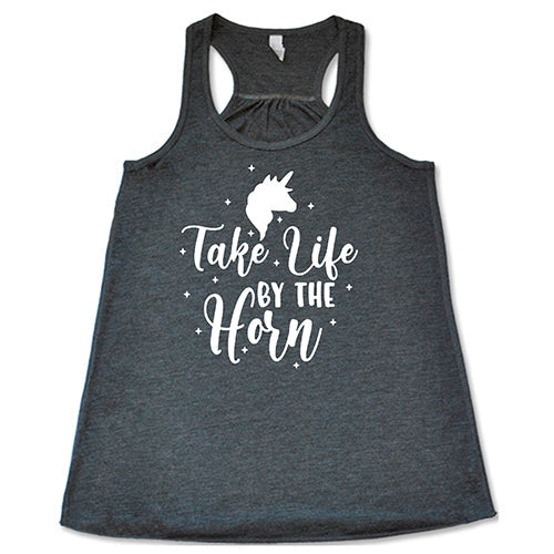 Take Life By The Horns T-Shirt - Motivational Quote Tee for Men & Women - Perfect for Gym, Workouts, and Everyday Inspiration