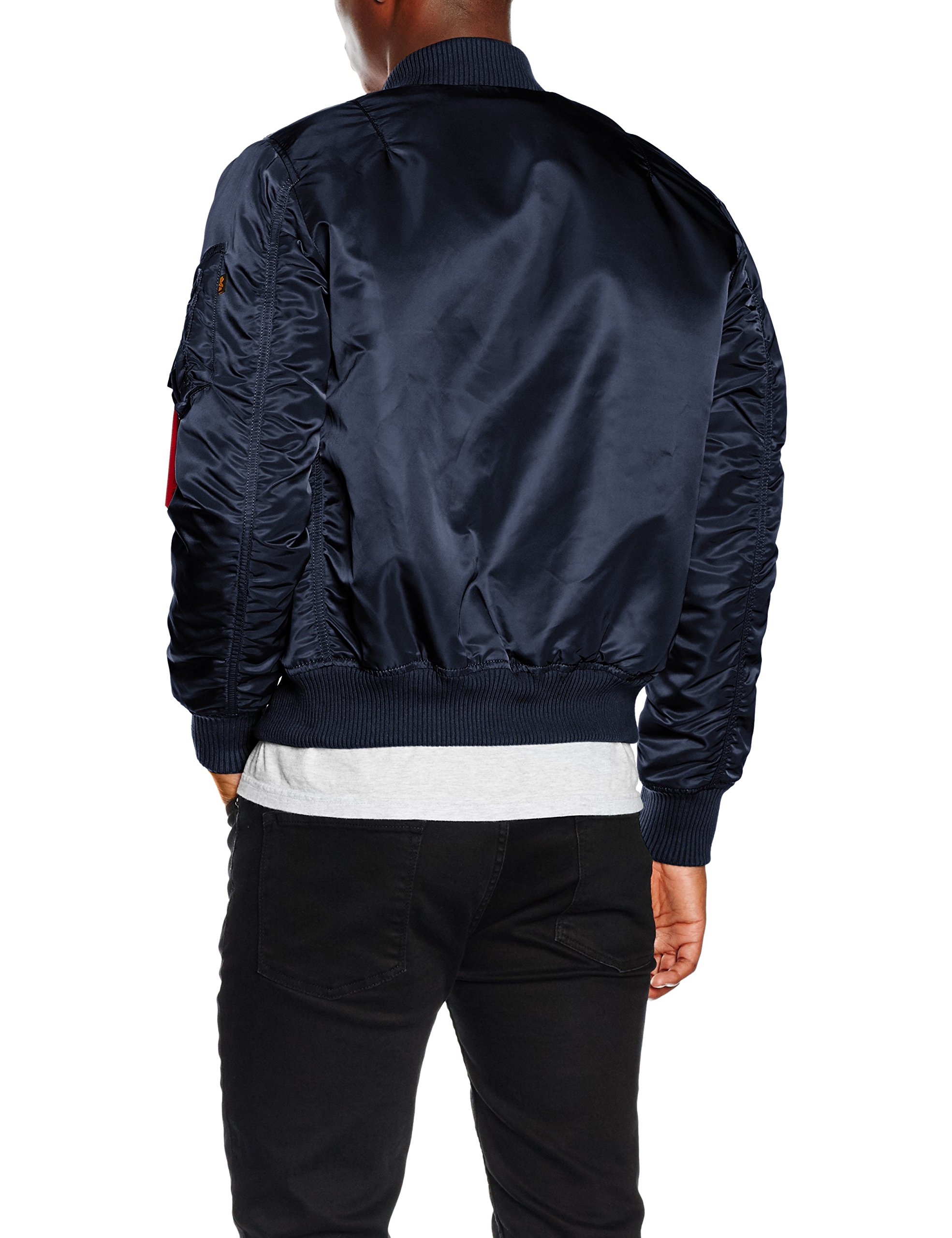 ALPHA INDUSTRIES MA-1 VF 59 Bomber Jacket for Men - Military Green Flight Jacket with Long Sleeves | Stylish Outerwear for Casual Wear, Street Fashion & Winter Protection