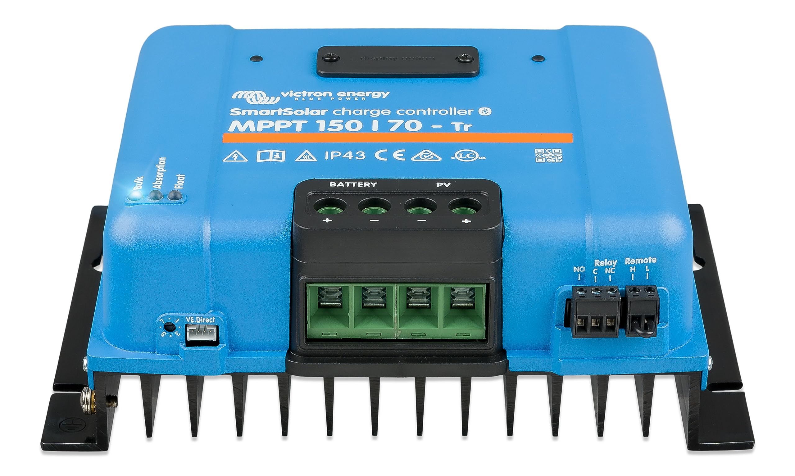 Victron Energy SmartSolar MPPT 150V 70A Solar Charge Controller with Bluetooth - 12/24/36/48V Solar Panel Regulator for RV, Boat, Off-Grid & Home Power Systems
