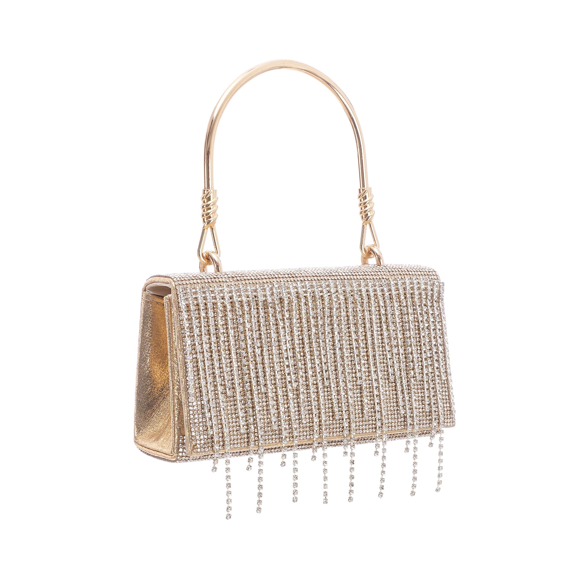 Chloé Crystal Embellished Fringe Tote Bag for Women - Stylish Designer Handbag for Parties, Weddings & Evening Events