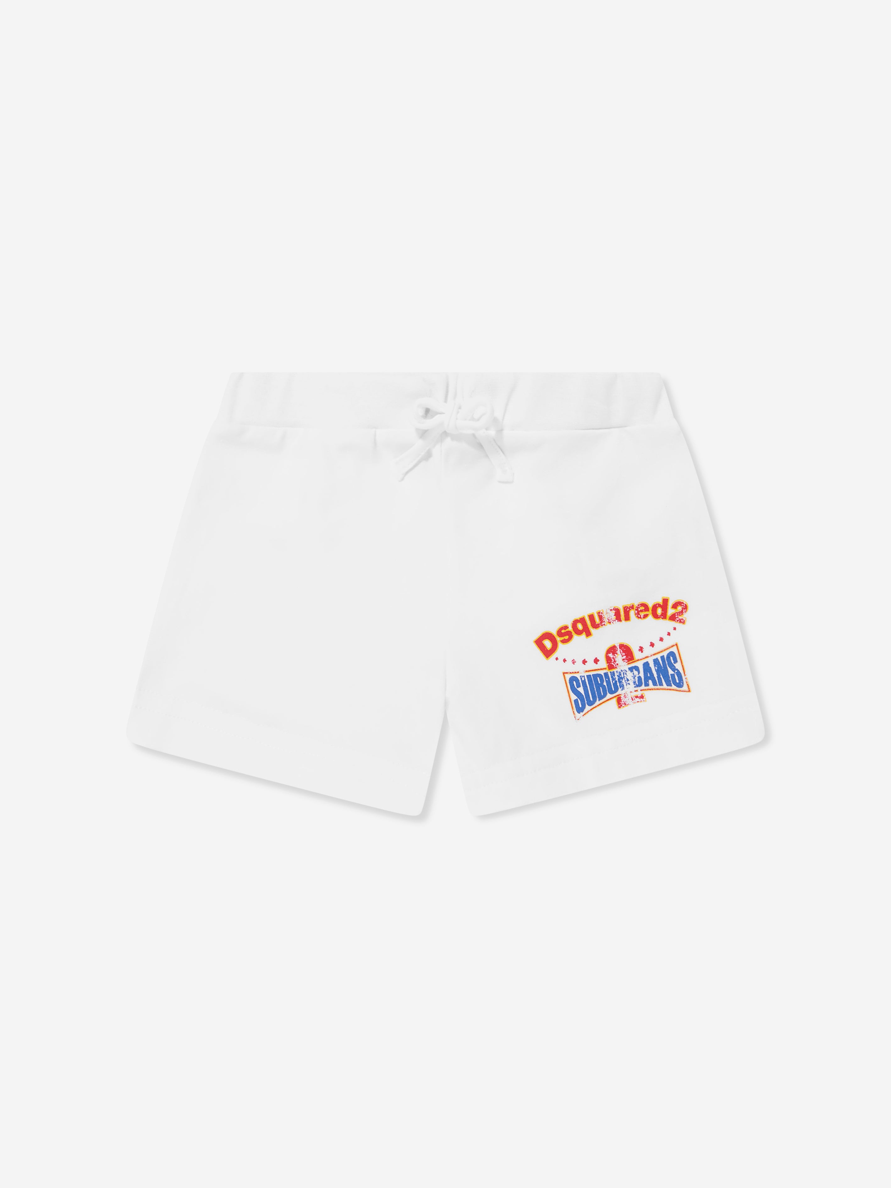 Baby Logo Short Sleeve T-Shirt & Shorts Set - White Cotton Outfit for Newborns & Toddlers | Perfect for Playtime, Daycare & Family Photos