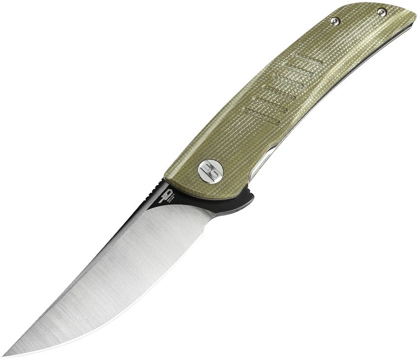Bestech Swift Folding Knife - Micarta Handle, Green - EDC Pocket Knife for Outdoor, Camping, and Everyday Carry