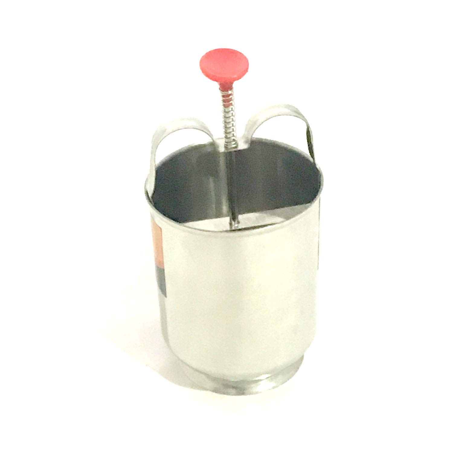 DBY Medu Vada Maker - Stainless Steel Vada Dispenser - Silver Modern Kitchen Tool for Perfectly Shaped & Crispy Indian Snacks - Ideal for Home Cooking, Party Food Prep & Restaurant Use
