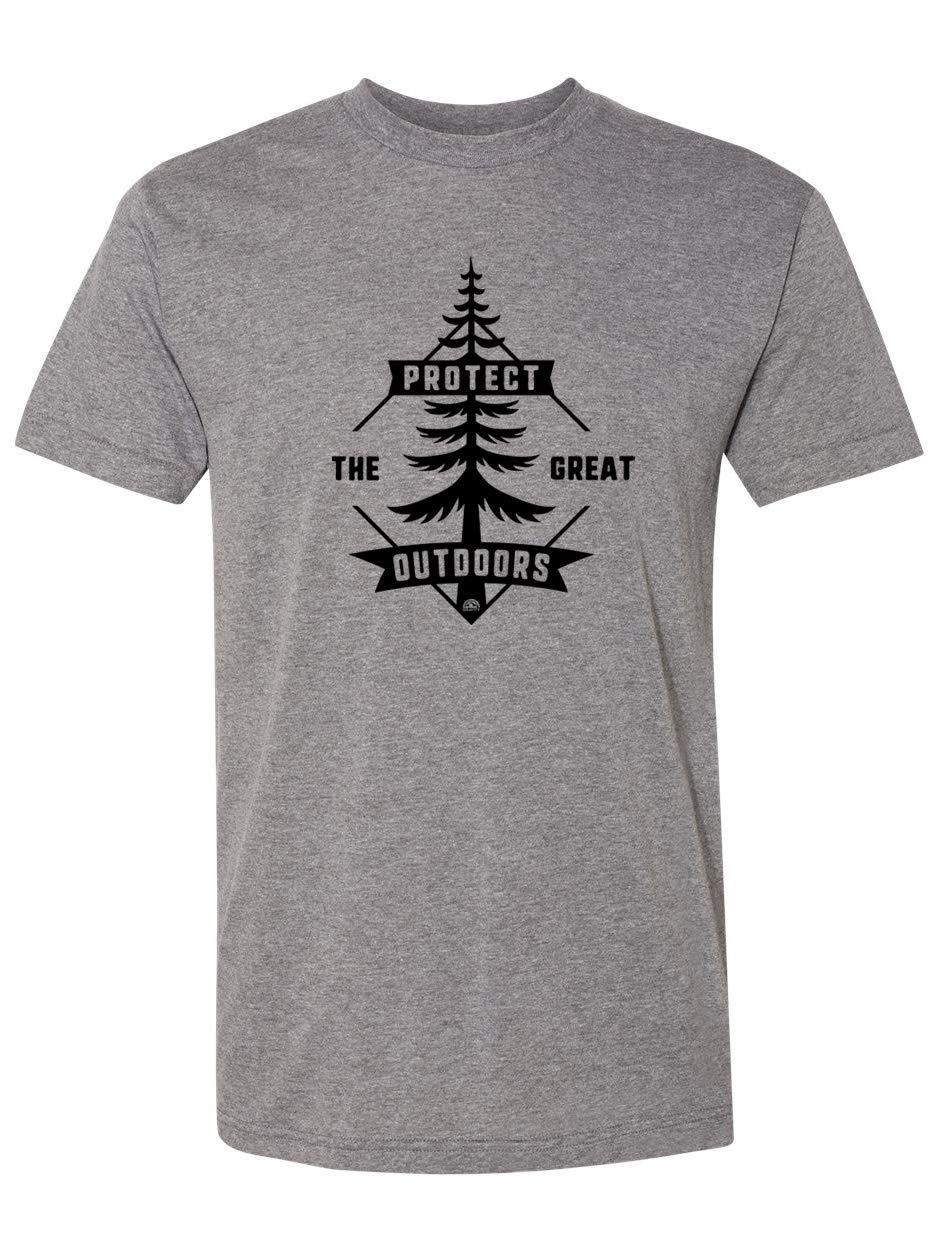 USA Made Tri-Blend T-Shirt - Eco-Friendly Outdoor Apparel for Hiking, Camping & Adventure | Protect The Great Outdoors