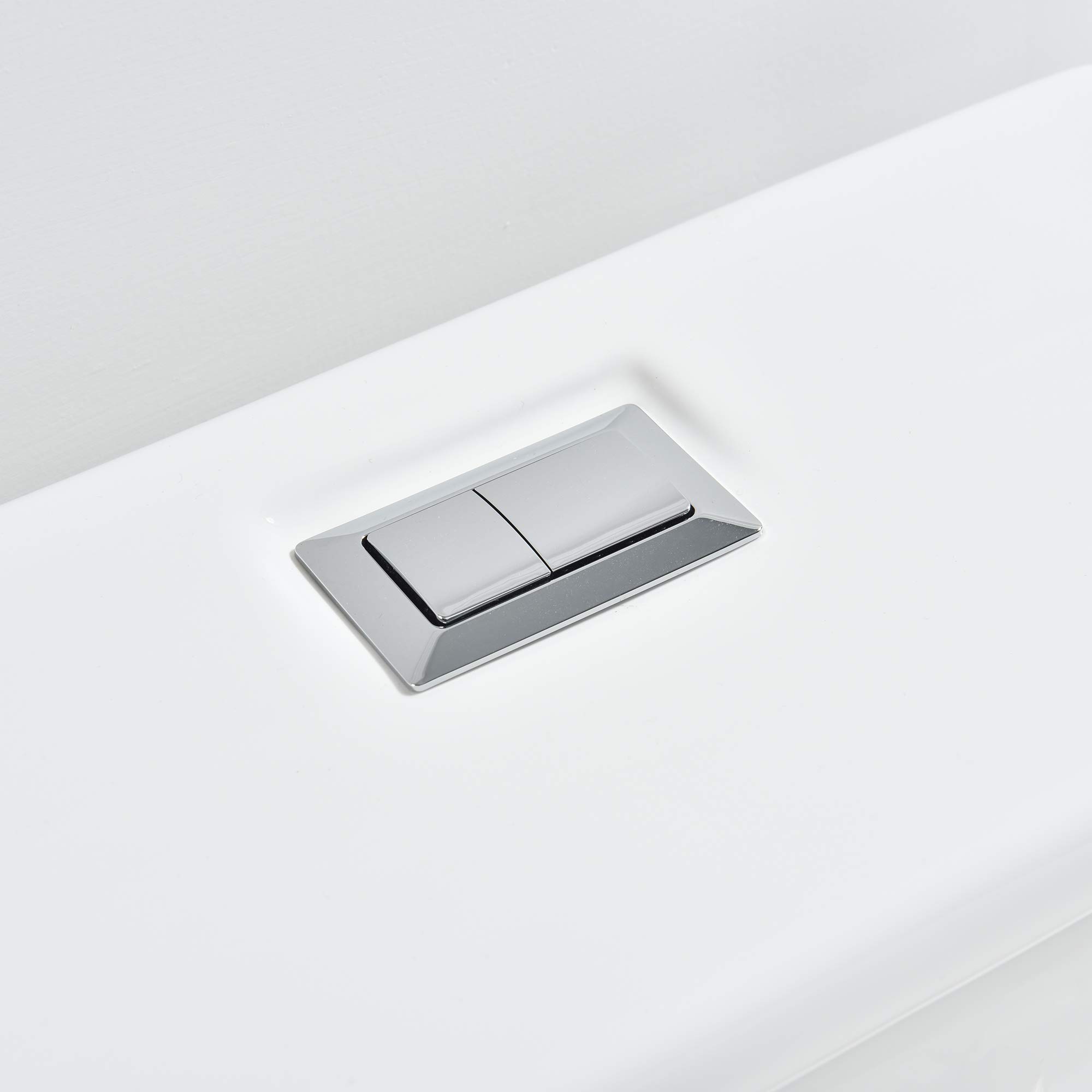 WOODBRIDGE Modern Elongated One-Piece Toilet - Dual Flush 1.0/1.6 GPF, Soft-Close Seat, White (Model B0735/T-0018) - Perfect for Contemporary Bathrooms & Water-Efficient Homes