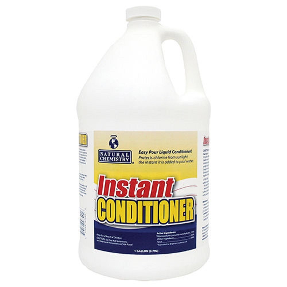 Natural Chemistry 7401 1 Gallon Liquid Swimming Pool Stabilizer & Conditioner - Protects Chlorine from Sunlight, Extends Pool Chemical Life | Perfect for In-Ground & Above Ground Pools, Hot Tubs, Spas