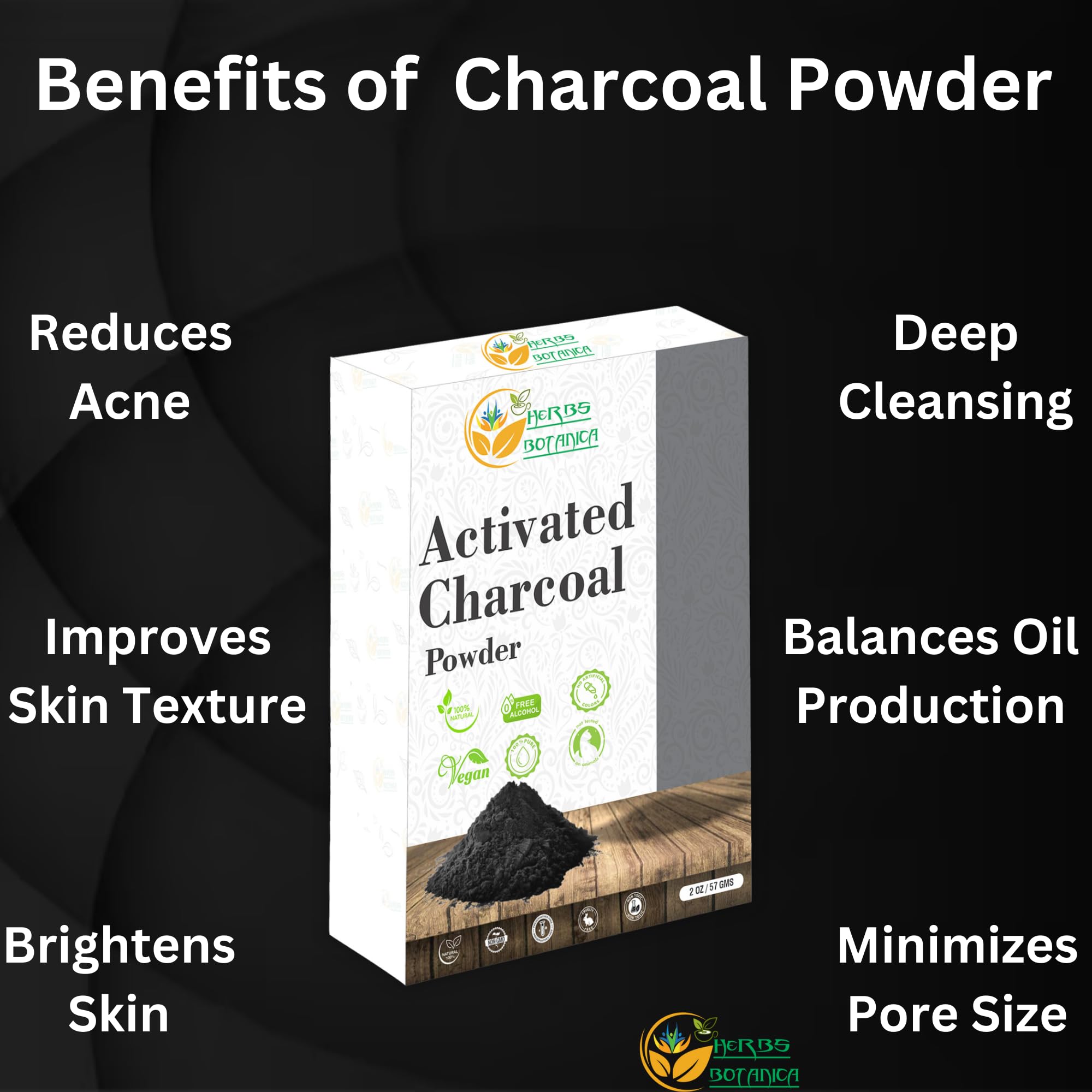 100% Pure Food Grade Bamboo Activated Charcoal Powder (2 oz) - Natural Detox for Baking, Soap Making, DIY Skincare, Face Masks & More | Perfect for Homemade Beauty Products, Teeth Whitening & Water Filtration