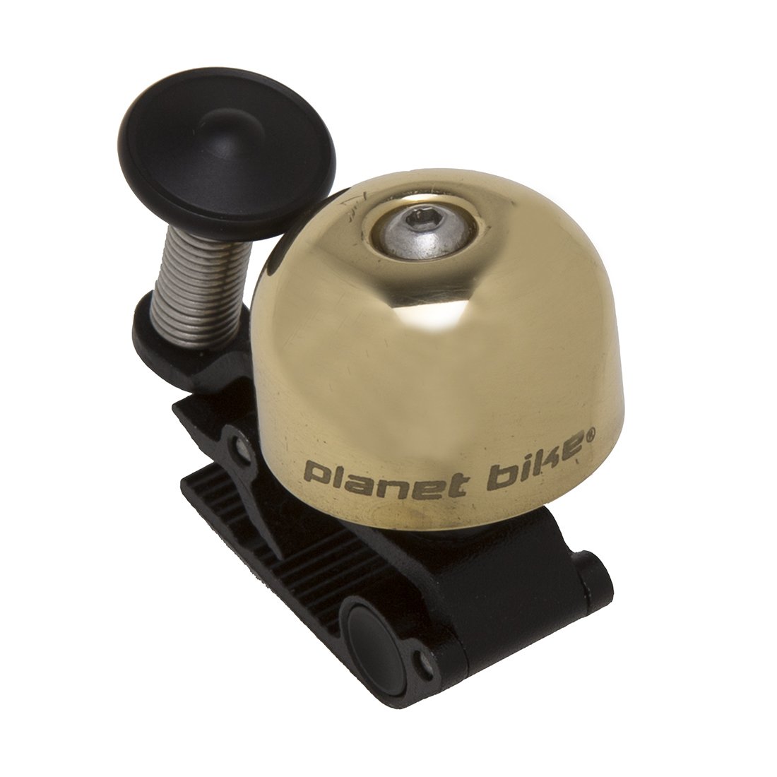 Planet Bike Brass Bike Bell - Classic Clincher Design, Loud & Durable for Road & Mountain Bikes - Perfect for Commuting, Cycling Safety & Outdoor Adventures