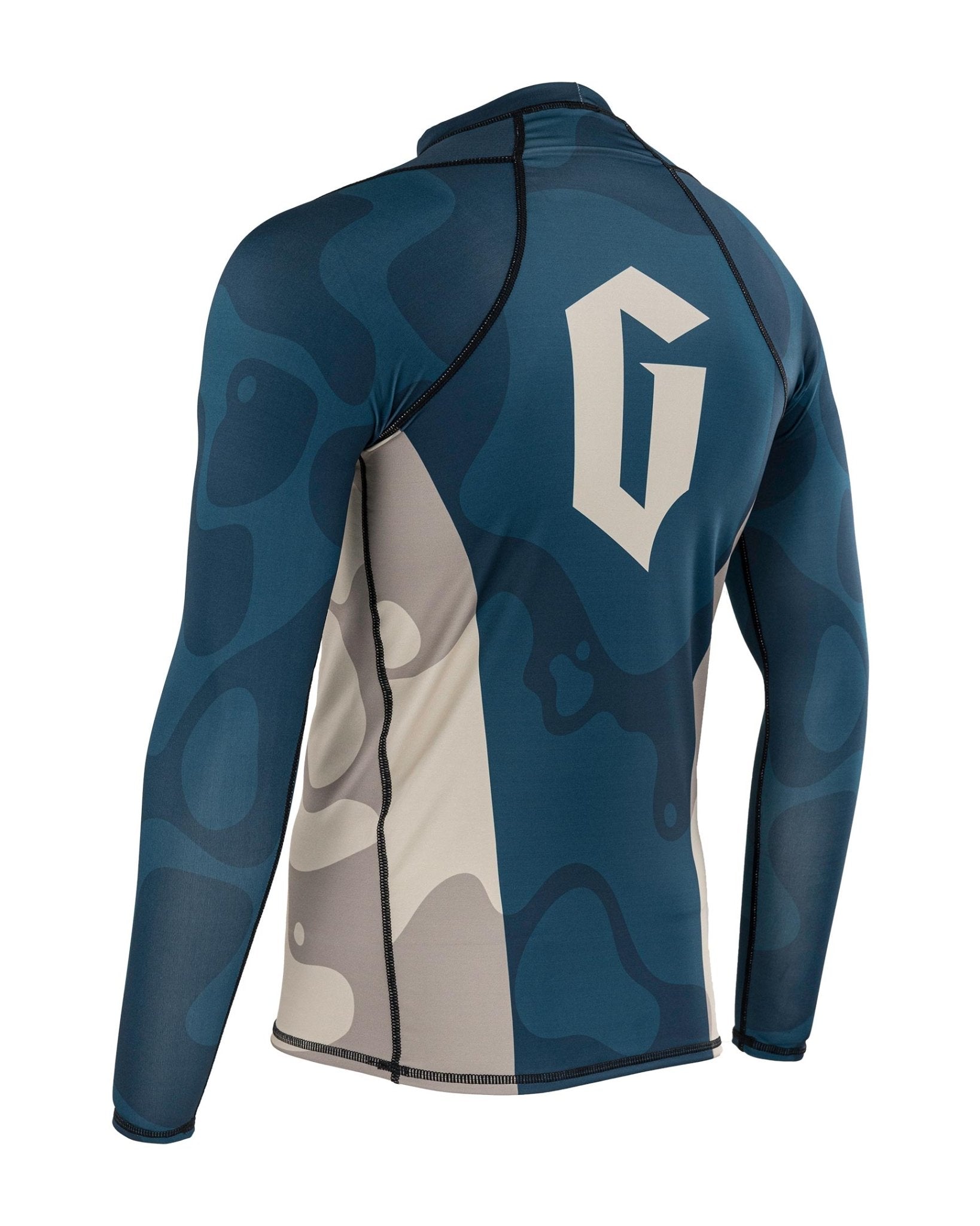 Gameness Men's Long Sleeve Rash Guard - UPF 50+ Sun Protection for BJJ, MMA & Water Sports - Perfect for Training, Surfing & Beach Activities