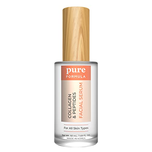 Pro Formula Collagen & Peptides Facial Serum - Anti-Aging, Anti-Wrinkle & Skin Tightening Peptide Serum for Face | Hydrates & Firms Skin for Youthful Glow (Day & Night Use)