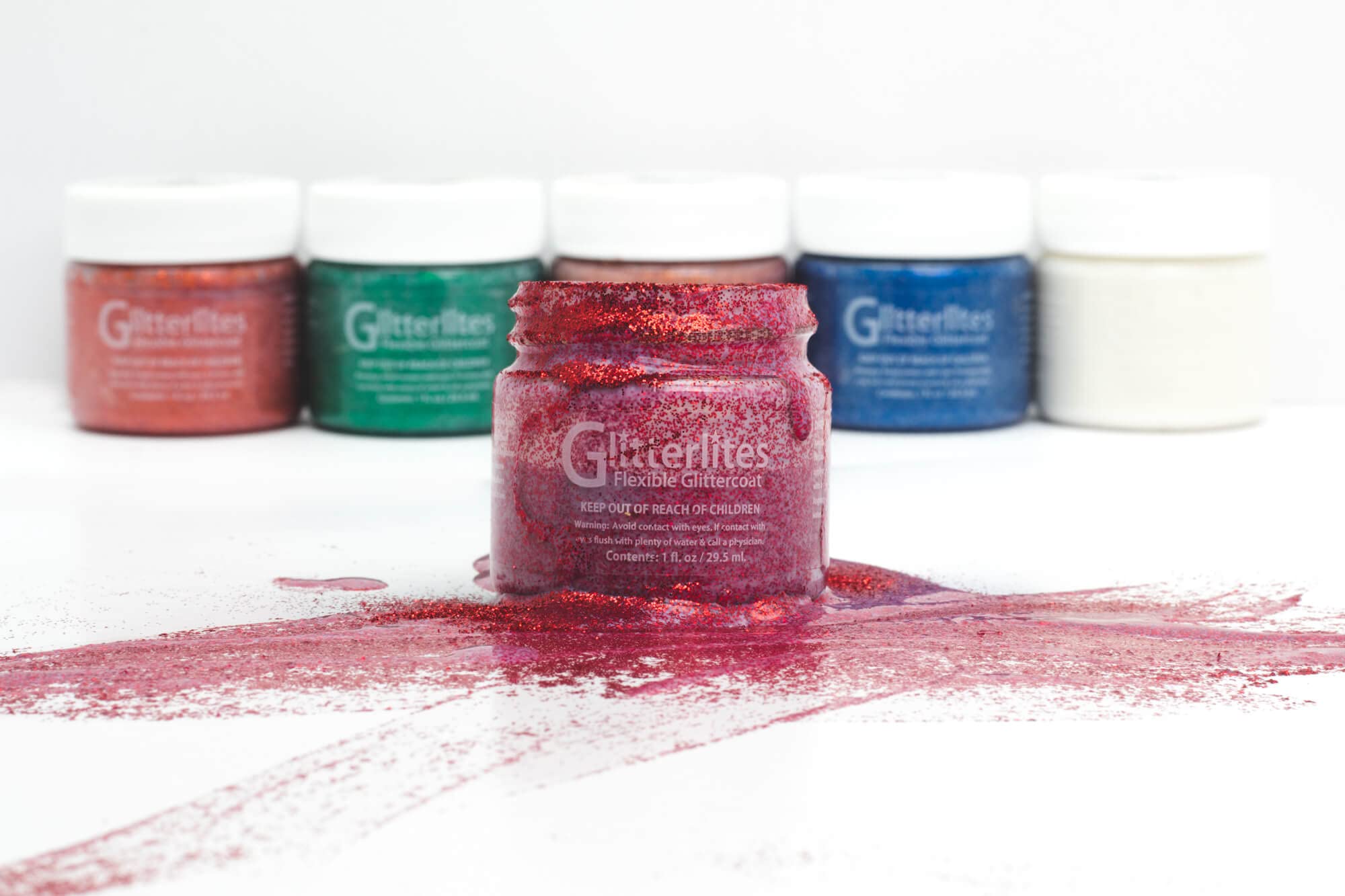 Angelus Flexible Glittercoat Glitter Paint - Sky Blue | DIY Shoe, Leather & Fabric Paint | Perfect for Custom Sneakers, Handbags & Crafts