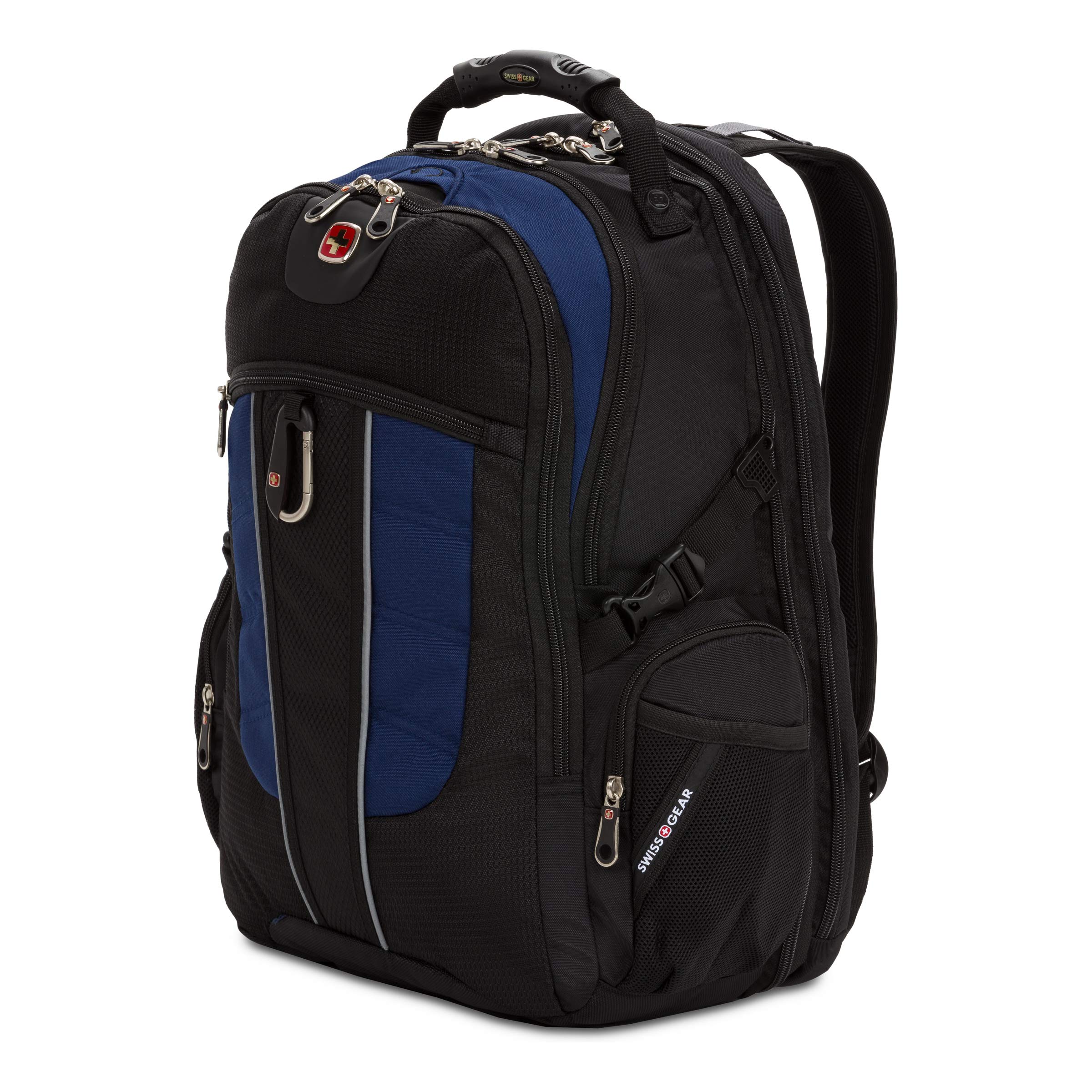 SWISSGEAR 1753 ScanSmart Laptop Backpack - 17 Inch Laptop Bag with TSA-Friendly Design, Durable & Water-Resistant for Travel, Work & School (Black/Navy) - Perfect for Business Trips, College & Commuting