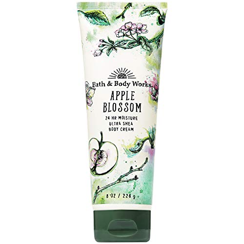 Bath & Body Works Apple Blossom Ultra Shea Body Cream 8oz - Deep Moisturizing & Nourishing Hand & Body Lotion - 2019 Limited Edition - Perfect for Dry Skin Care & Gift Giving