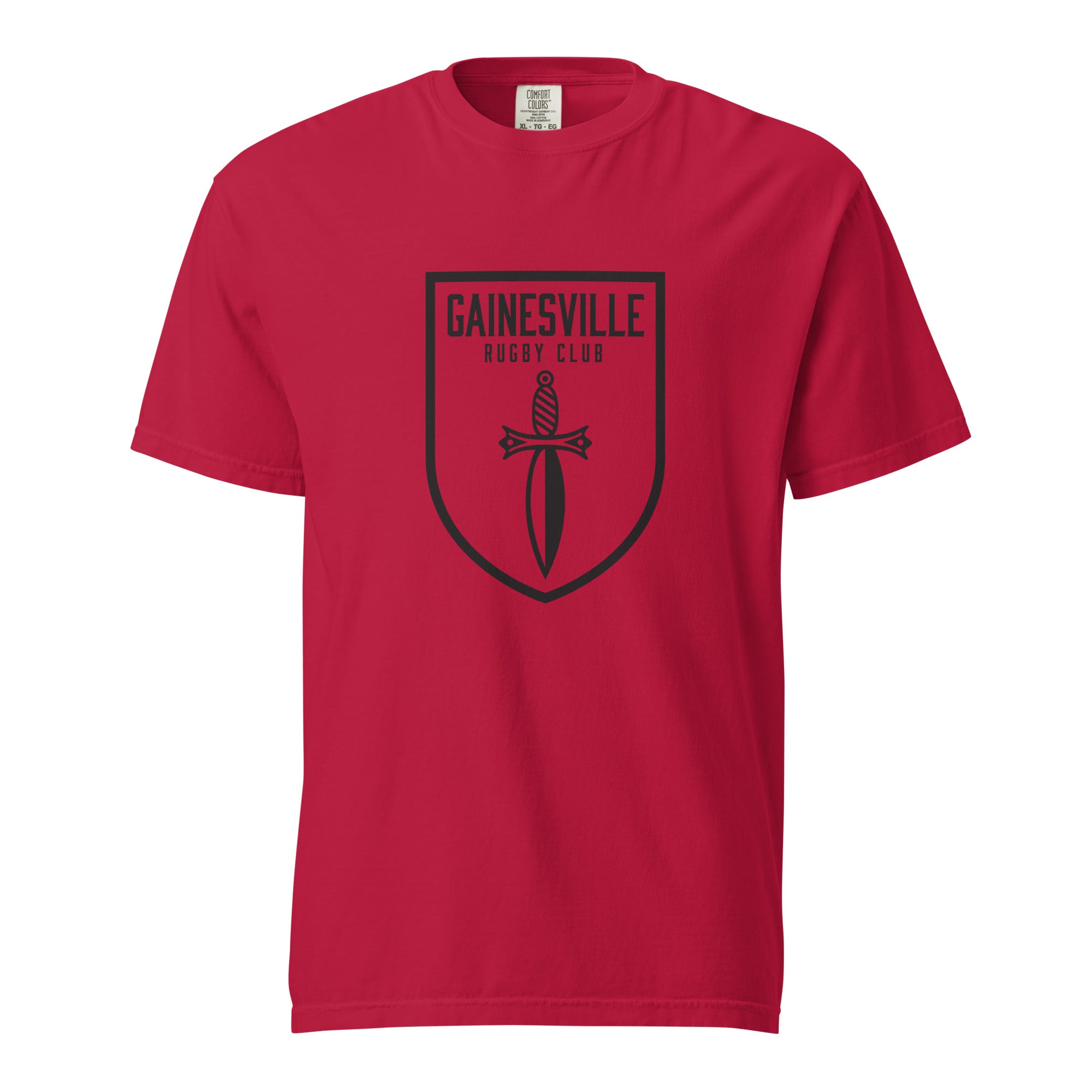Gainesville Spartans RFC Garment Dyed Cotton T-Shirt | Vintage Rugby Style Tee for Men | Perfect for Game Day & Casual Wear