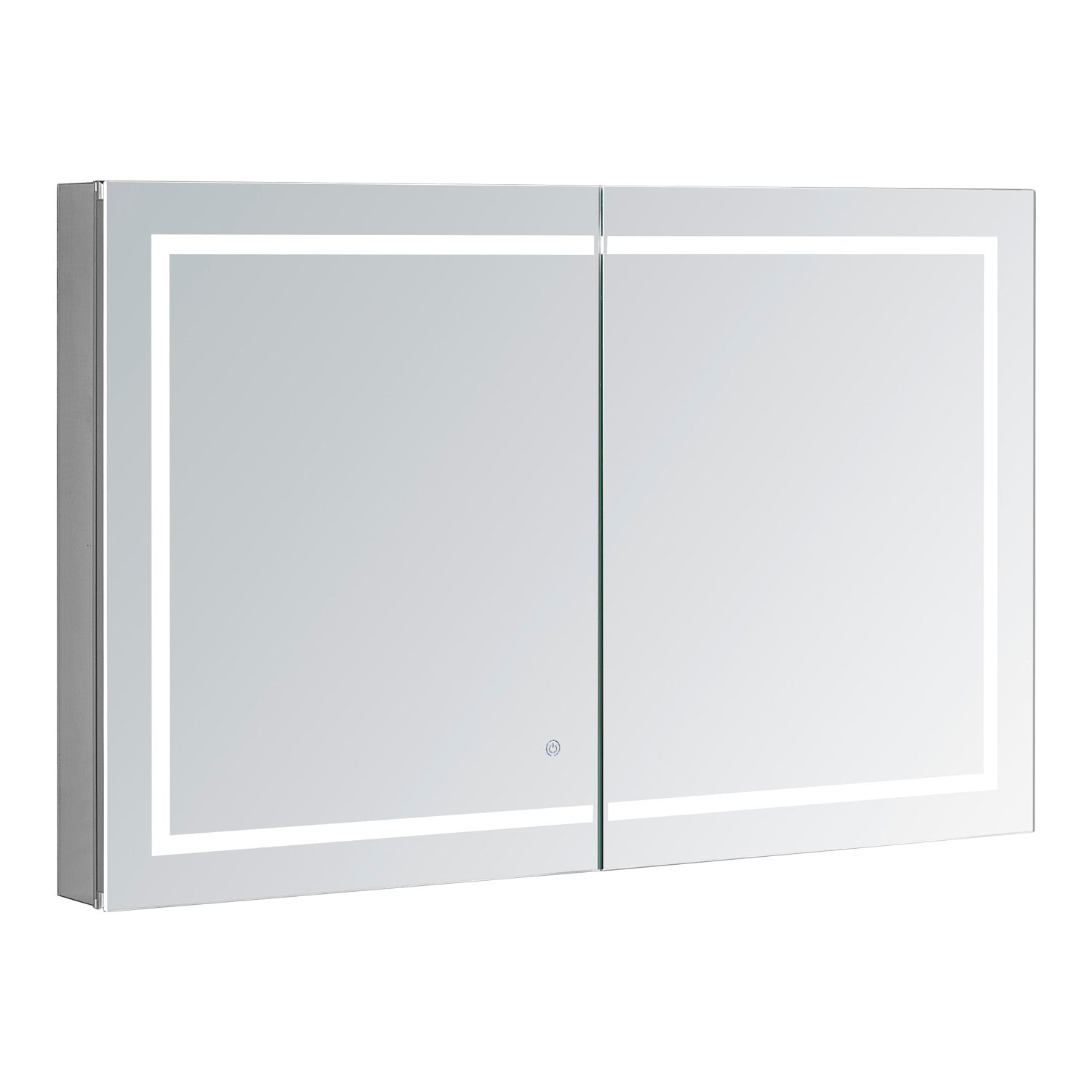 Aquadom Royale Plus 48x30 Inch LED Lighted Bathroom Medicine Cabinet - Modern Mirror with Storage for Shaving, Makeup & Essentials