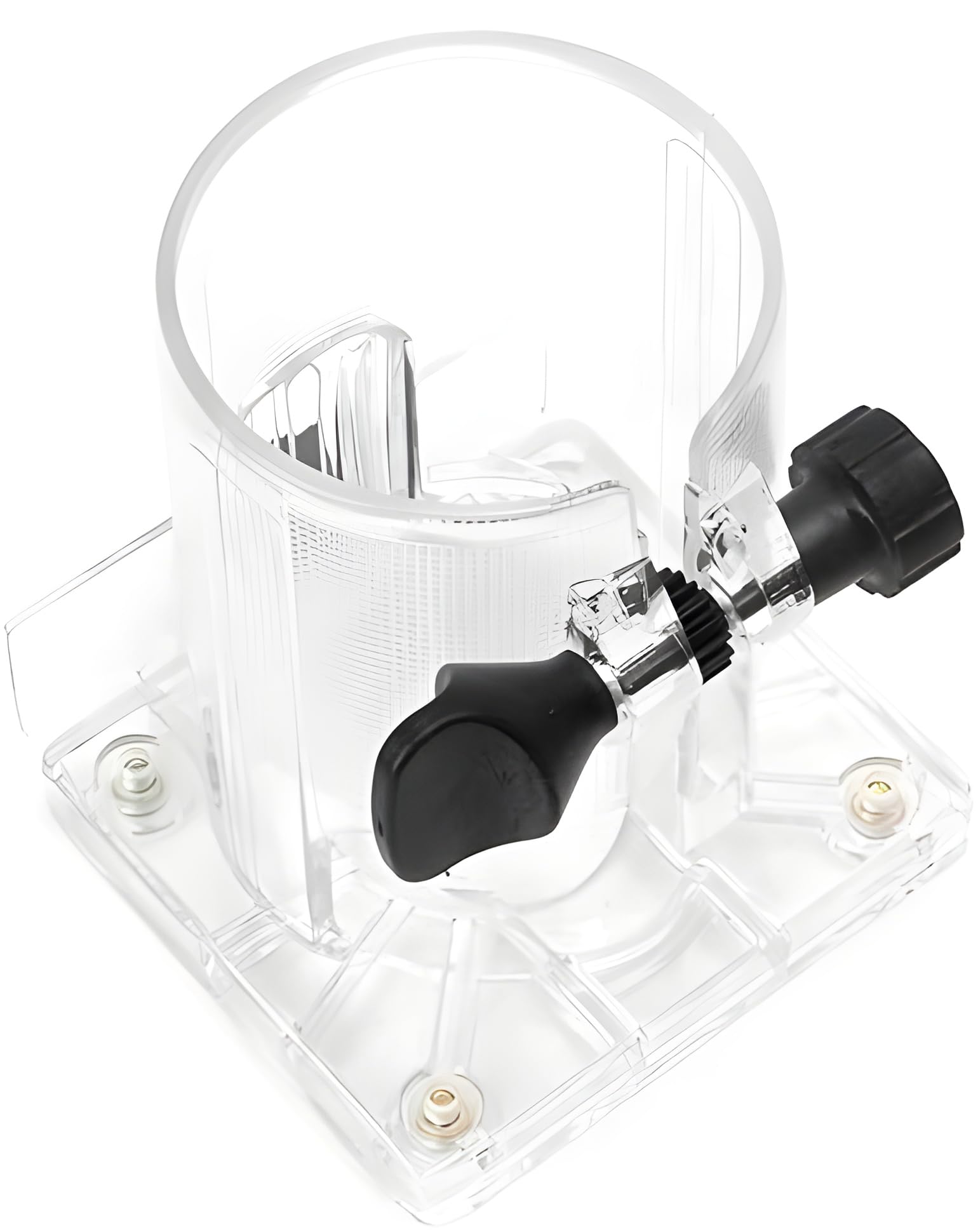 SVH Router Trimmer with Transparent Plastic Base - Durable Protective Assembly for Woodworking & DIY Projects - Perfect for Precision Cutting, Carving, and Edge Trimming