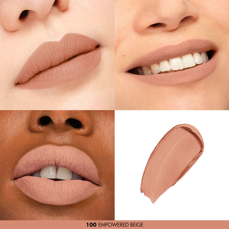 Rouge Artist For Ever 100 Empowered Beige Lipstick - Long Lasting Matte Finish, Vegan & Cruelty Free - Perfect for Everyday Wear, Date Night & Professional Makeup Looks