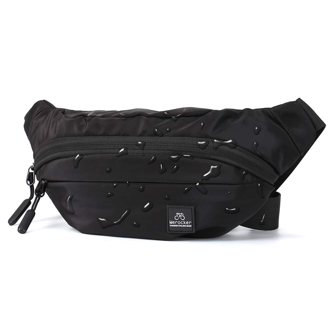 **Waterproof Large Fanny Pack for Men & Women - Adjustable Waist Bag with Zipper - Plus Size Gym, Outdoor & Travel Essentials Pouch - Perfect for Running, Hiking & Daily Use**