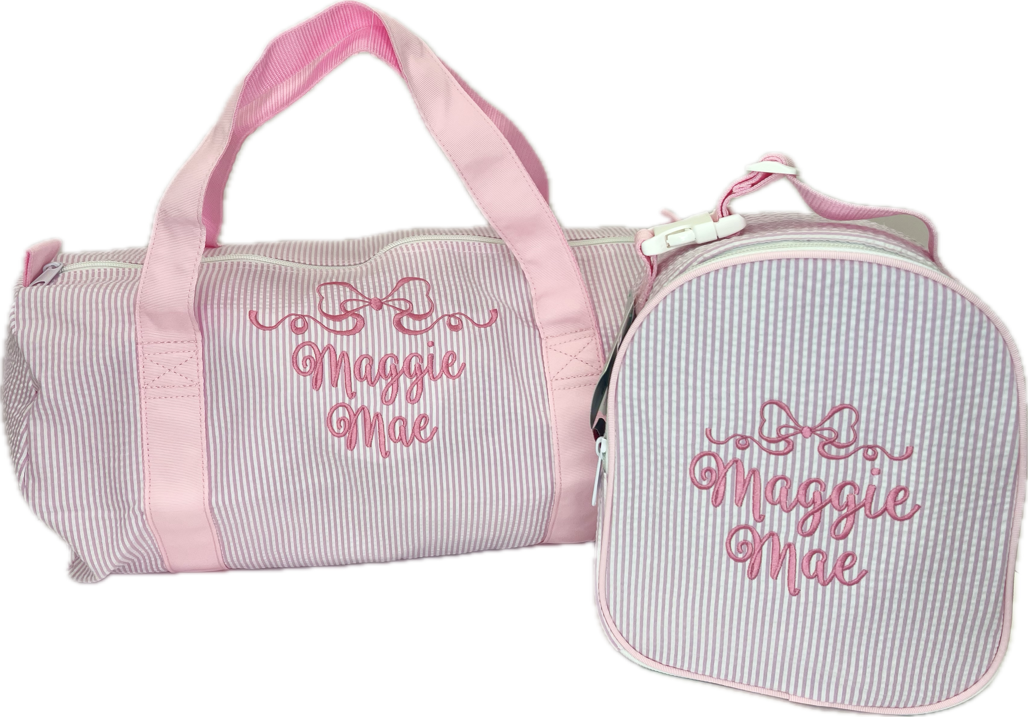 Mint Sweet Little Things Gumdrop Bag - Light Pink Seersucker Crossbody Purse for Women | Perfect for Summer Outings, Beach Trips & Casual Everyday Use