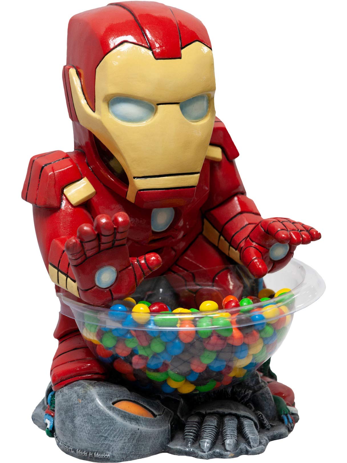 Rubies Marvel Iron Man Candy Bowl Holder - Small Superhero Party Decor for Halloween, Birthdays & Movie Nights