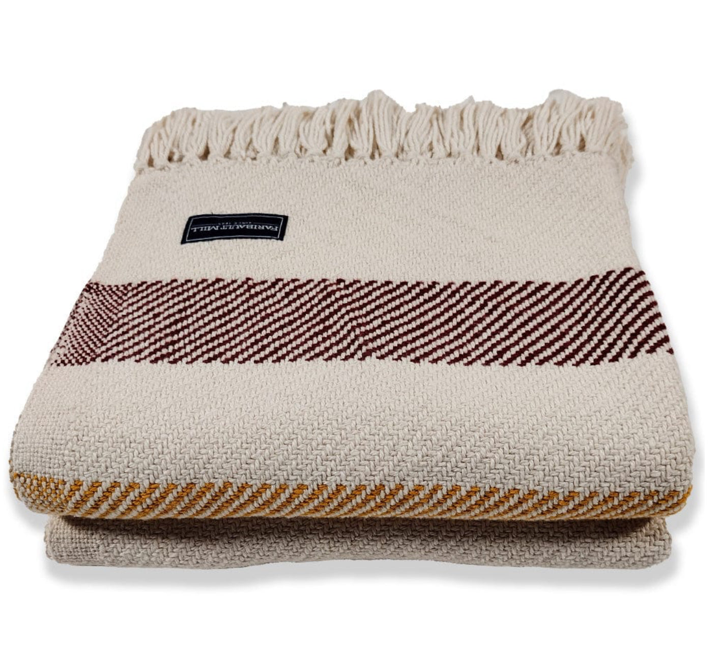 Faribault Mill Frontier Cotton Throw Blanket - Soft & Cozy Handwoven Throw for Couch, Bed, or Travel - Perfect for Home Decor, Gifts, and Cold Weather Comfort