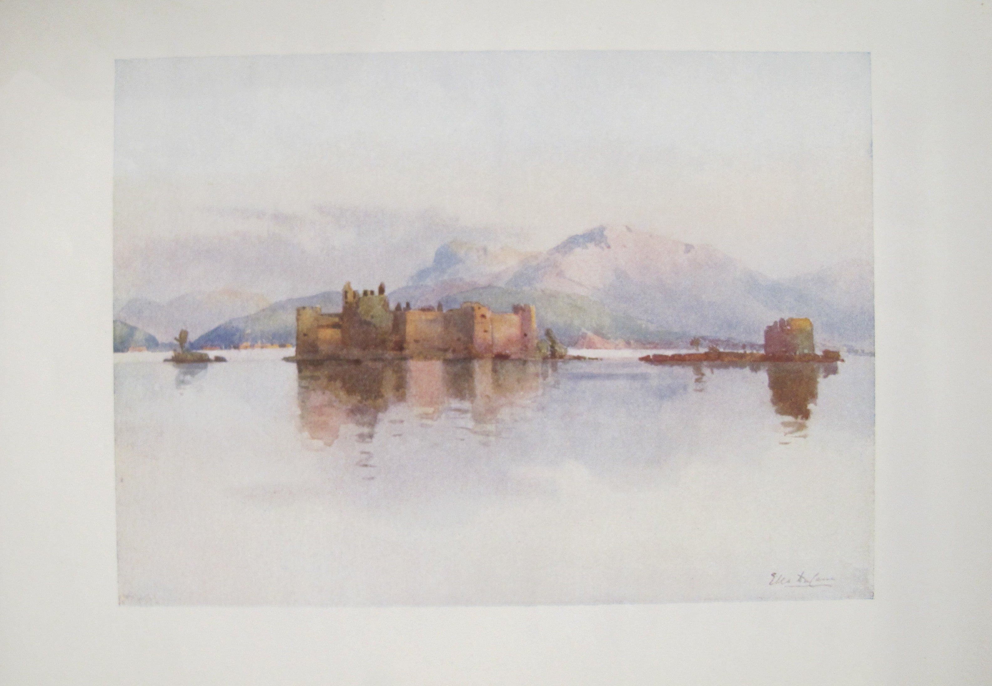 1905 Original Italian Print - Vintage Italian Travel Color Plate of Cannero, Lago Maggiore - Perfect for Home Decor, Art Collection & Gift Giving