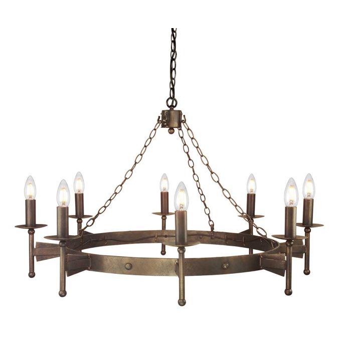 Cromwell Light Chandelier - Old Bronze Finish - 6 Light & 8 Light Options - Perfect for Dining Room, Bedroom, or Foyer Lighting